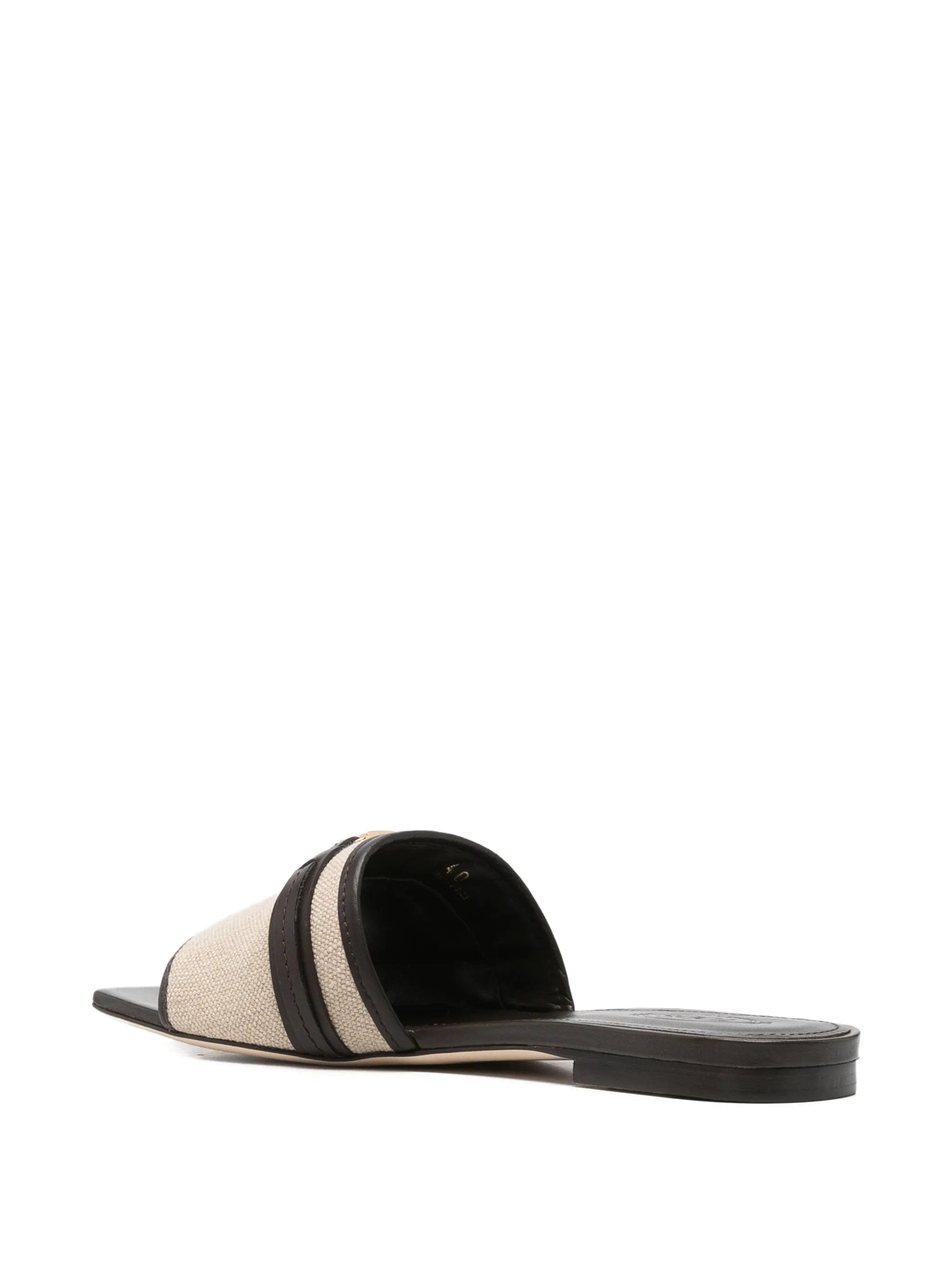 Tod's T Timeless leather - trimmed sandals