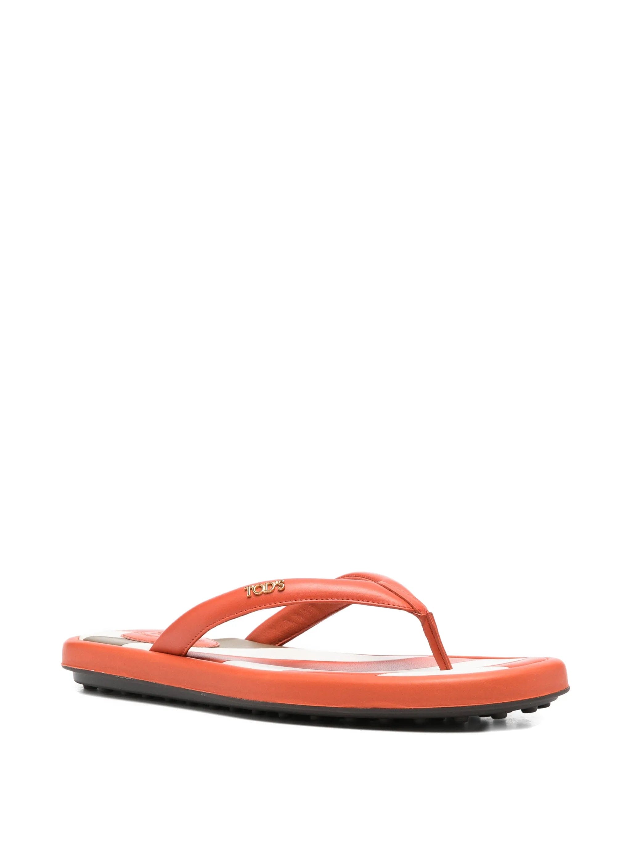Tod's stripe detail flip flops