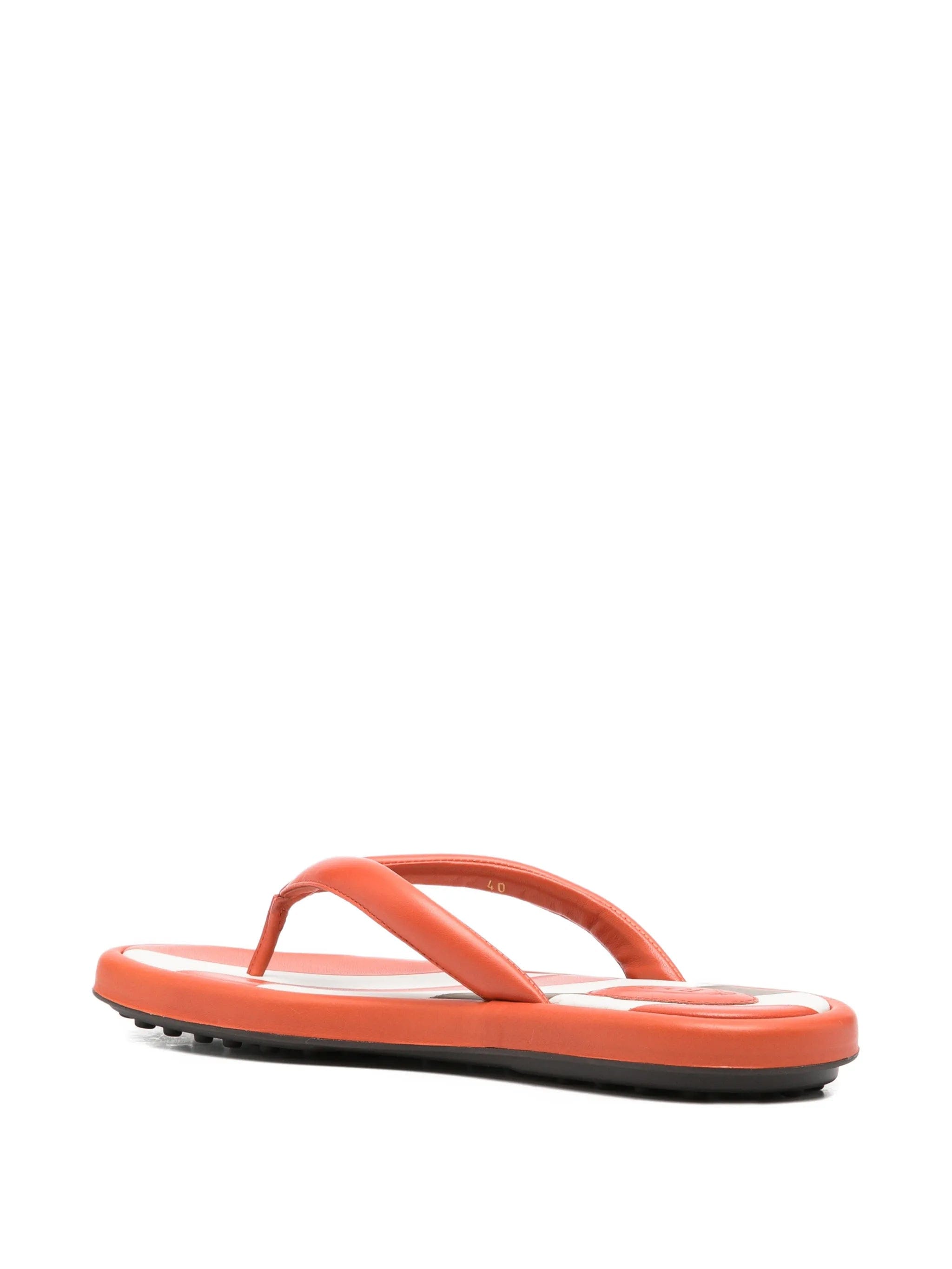 Tod's stripe detail flip flops