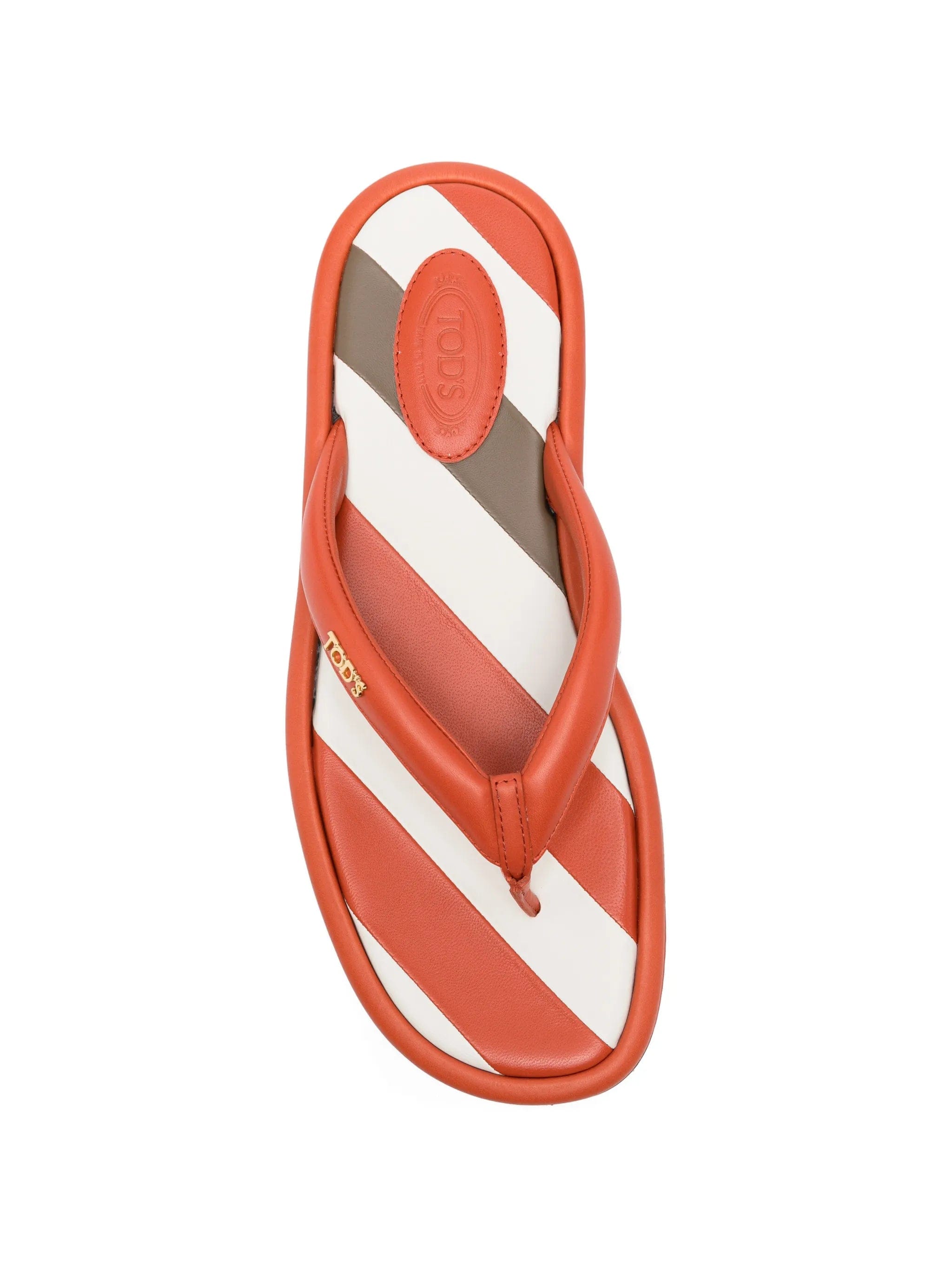 Tod's stripe detail flip flops