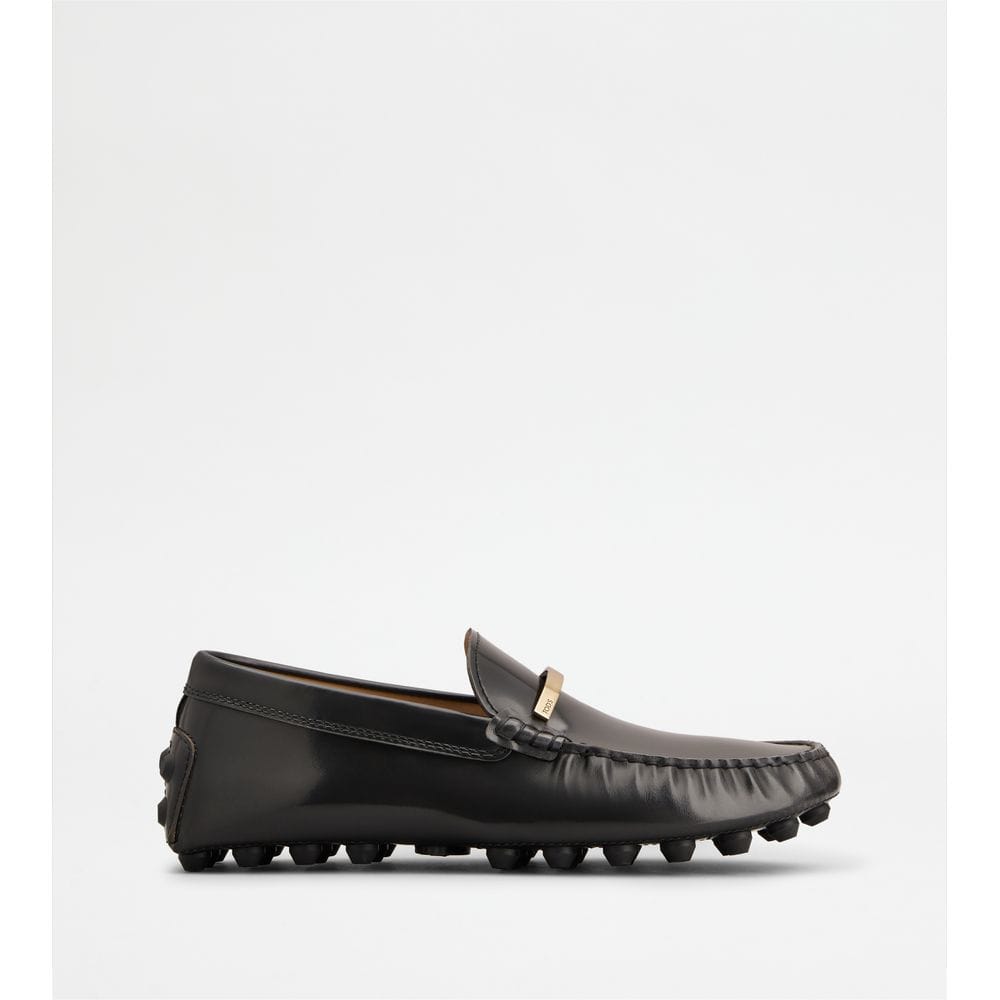 Tod's Tods Gommino Bubble Loafers In Leather Grey Mens