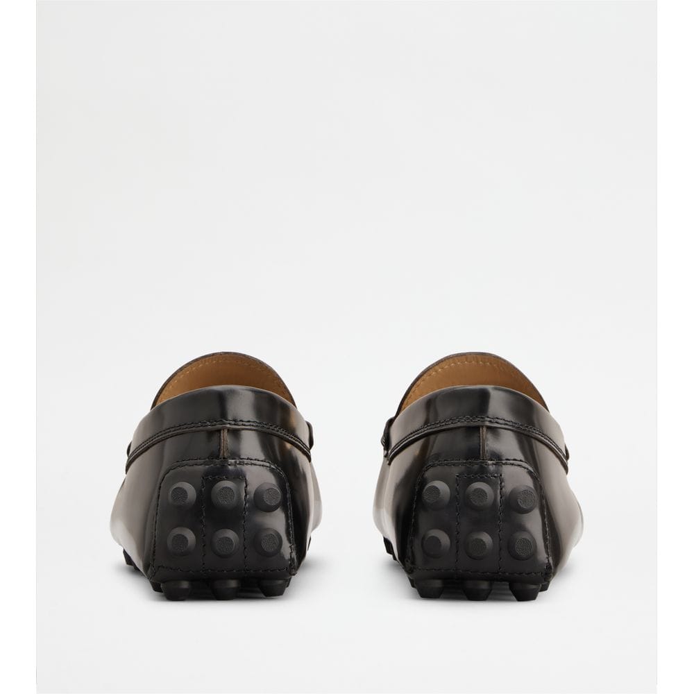 Tod's Tods Gommino Bubble Loafers In Leather Grey Mens