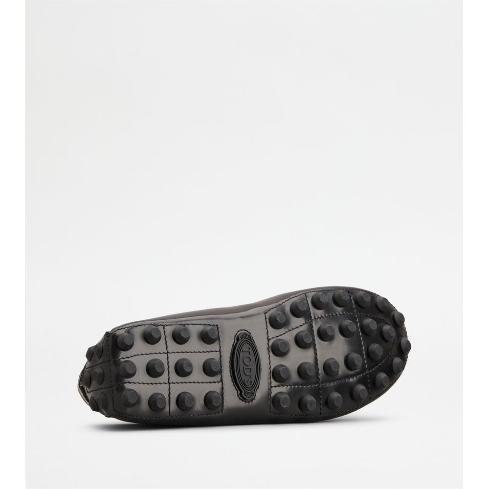 Tod's Tods Gommino Bubble Loafers In Leather Grey Mens