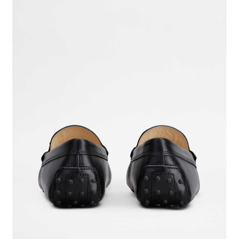 Tod's Tods Kate Gommino Driving Shoes In Leather Black Womens