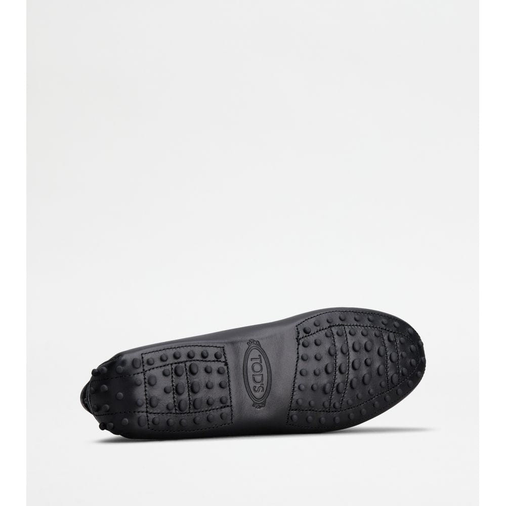 Tod's Tods Kate Gommino Driving Shoes In Leather Black Womens