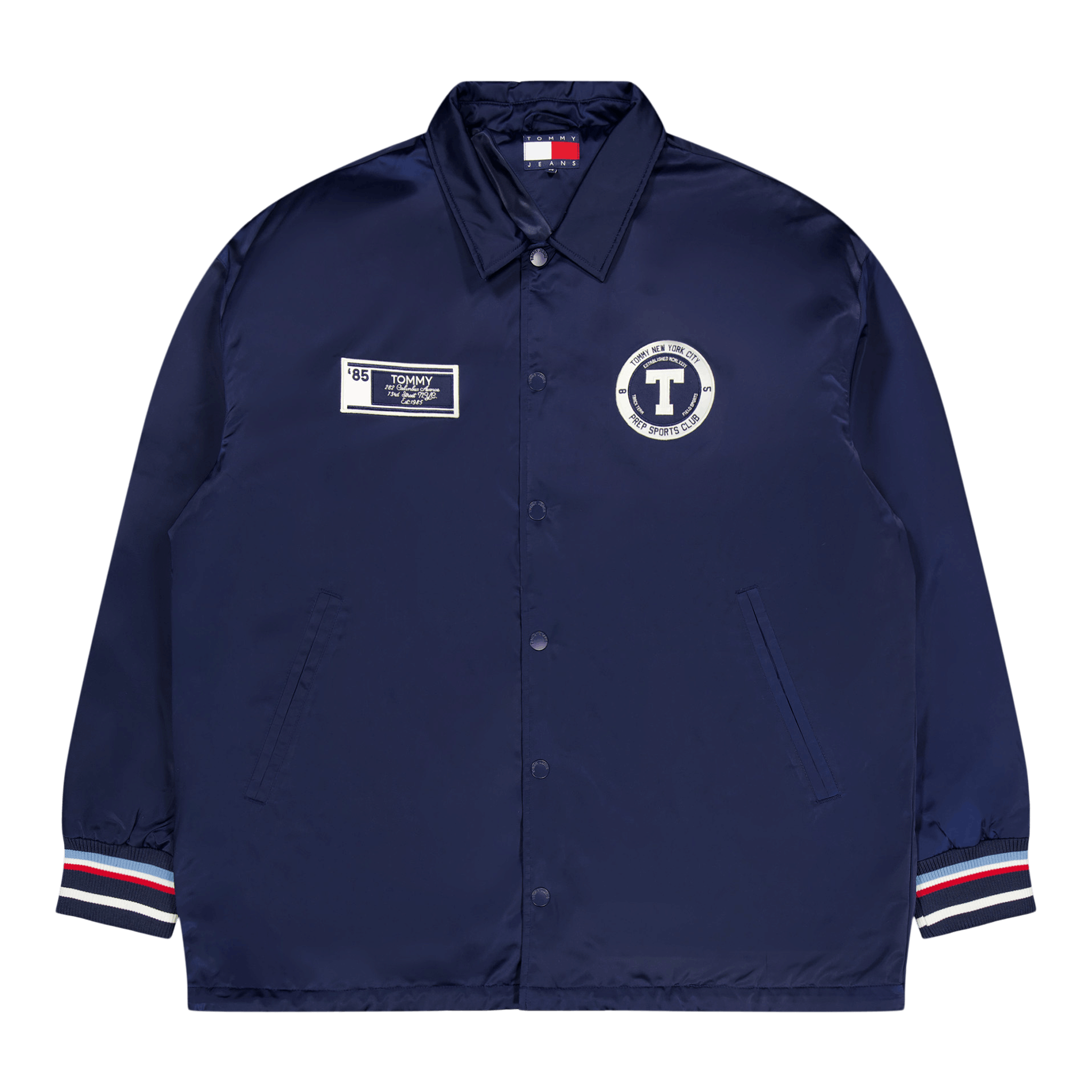Tommy Jeans Tjcu Long Varsity Coach Jacket Carbon Navy