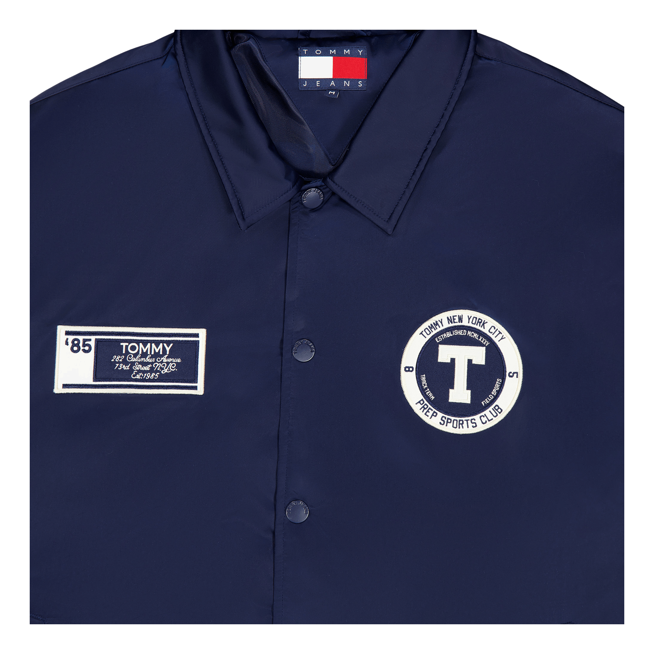 Tommy Jeans Tjcu Long Varsity Coach Jacket Carbon Navy
