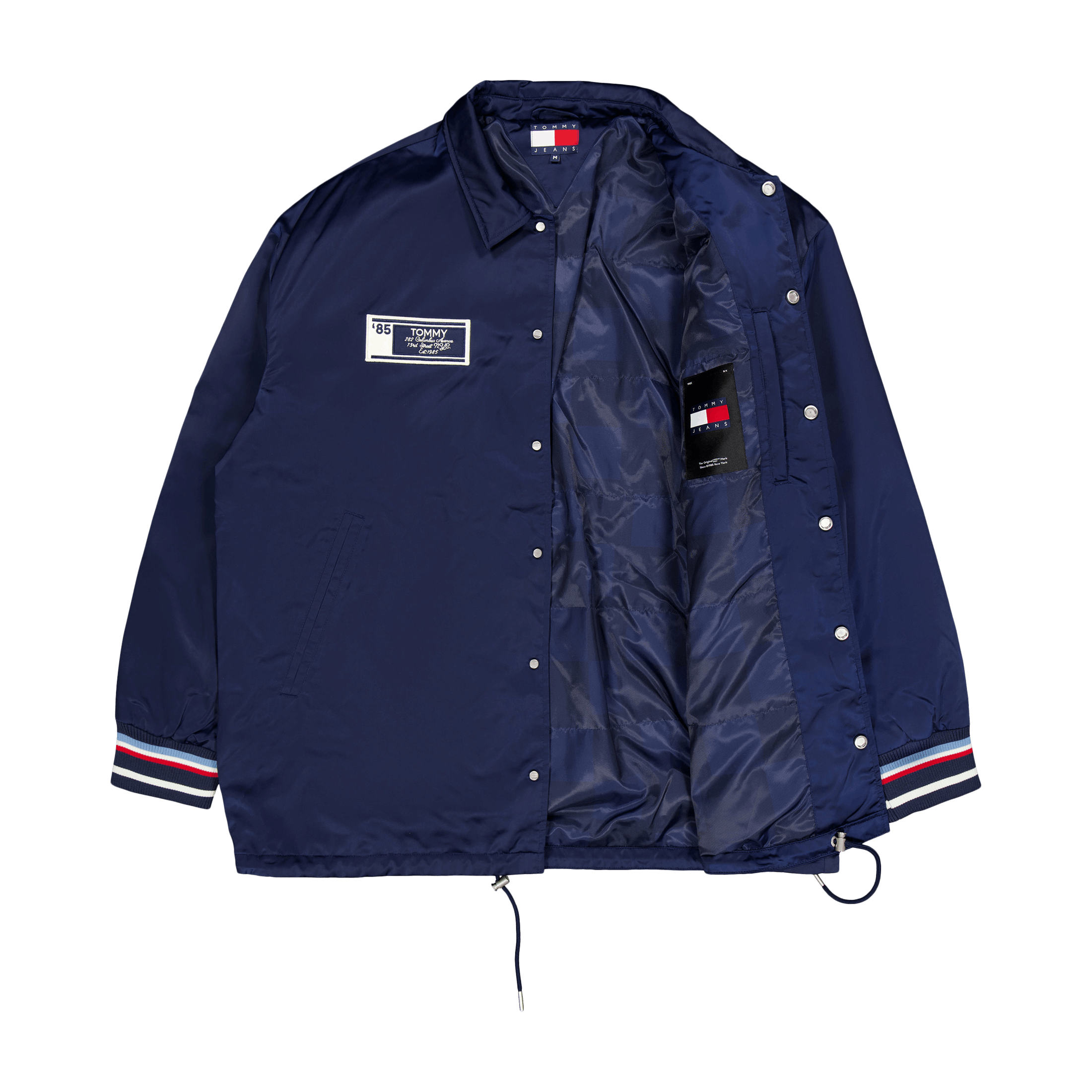 Tommy Jeans Tjcu Long Varsity Coach Jacket Carbon Navy