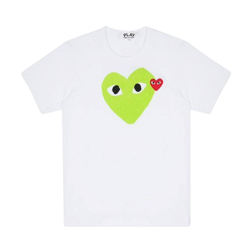 Comme des Garçons PLAY Heart Logo T-Shirt White/Green