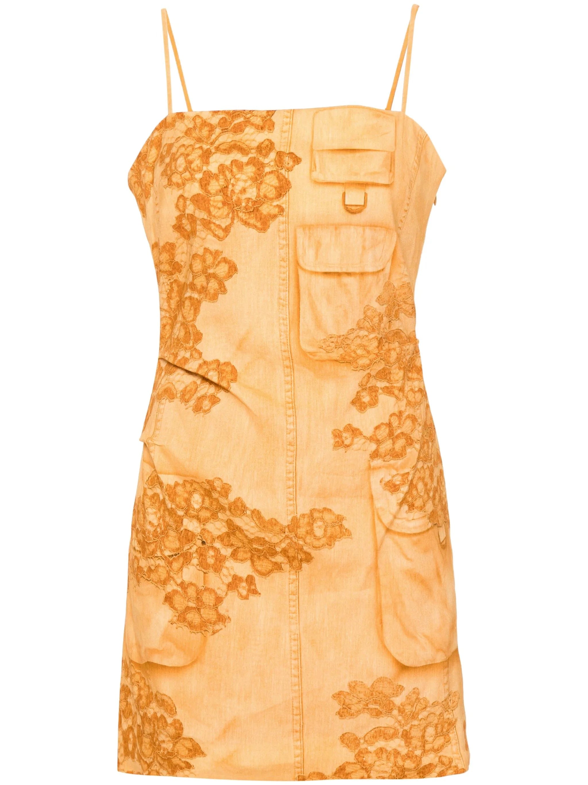 Acne Studios trompe l'oeil - print mini dress