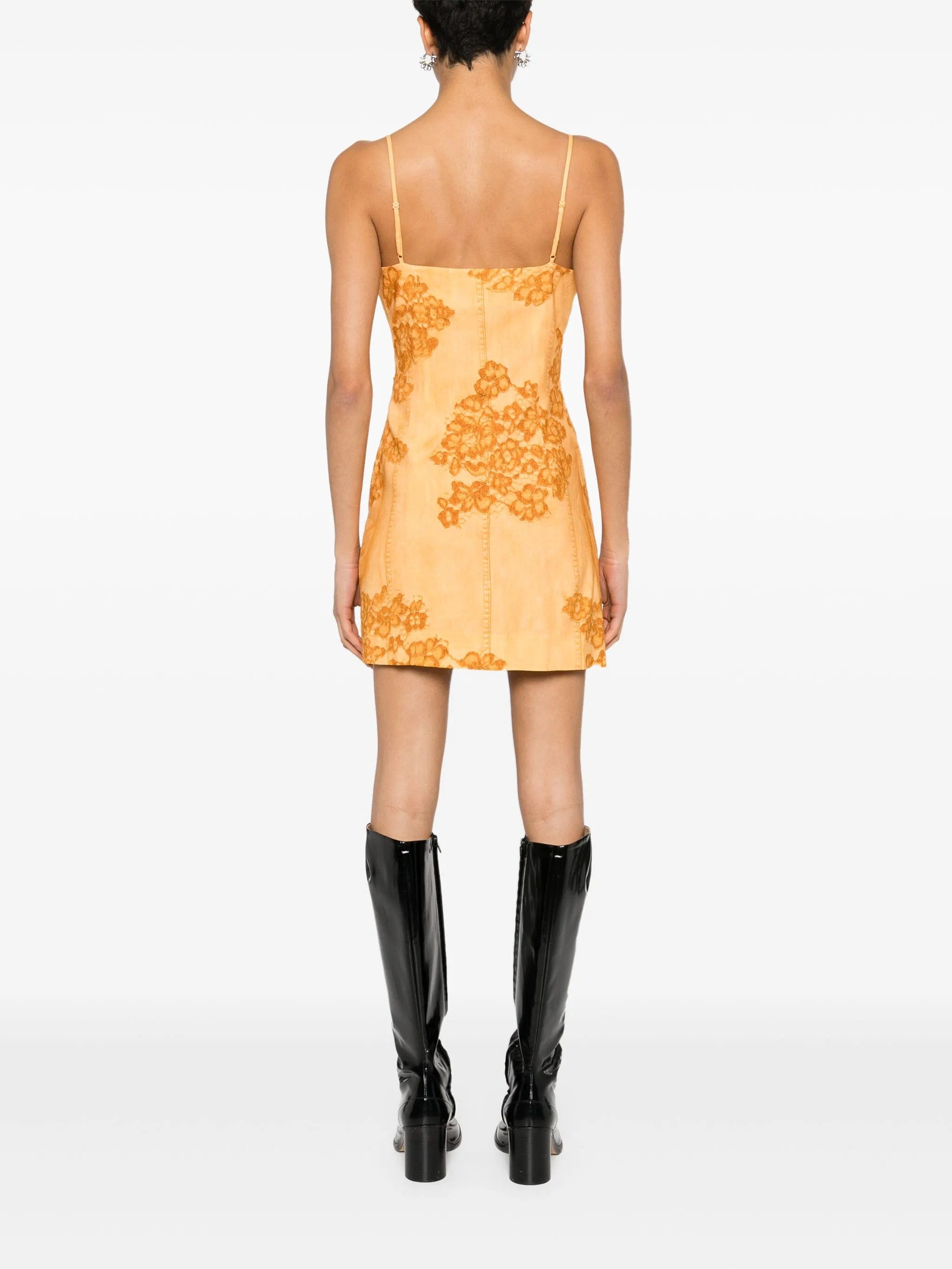Acne Studios trompe l'oeil - print mini dress