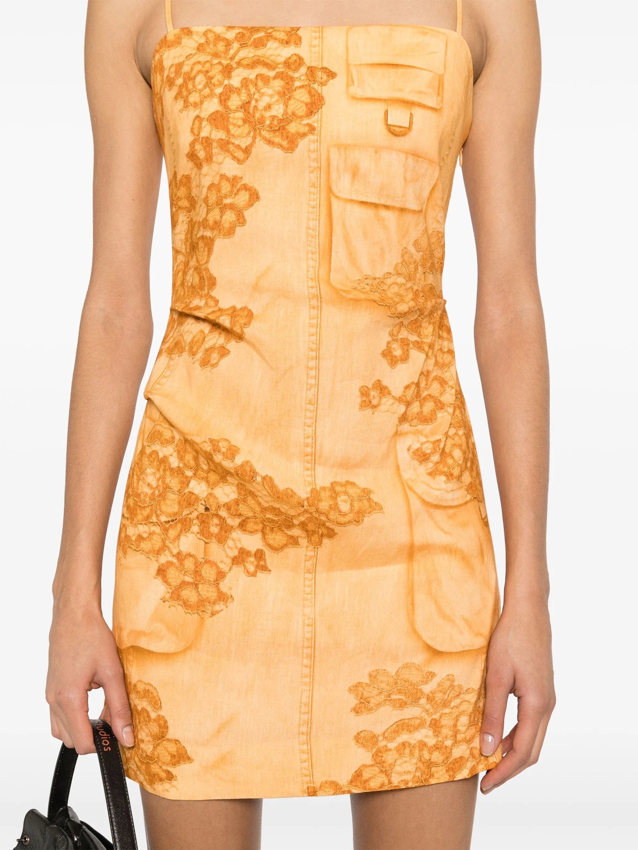 Acne Studios trompe l'oeil - print mini dress