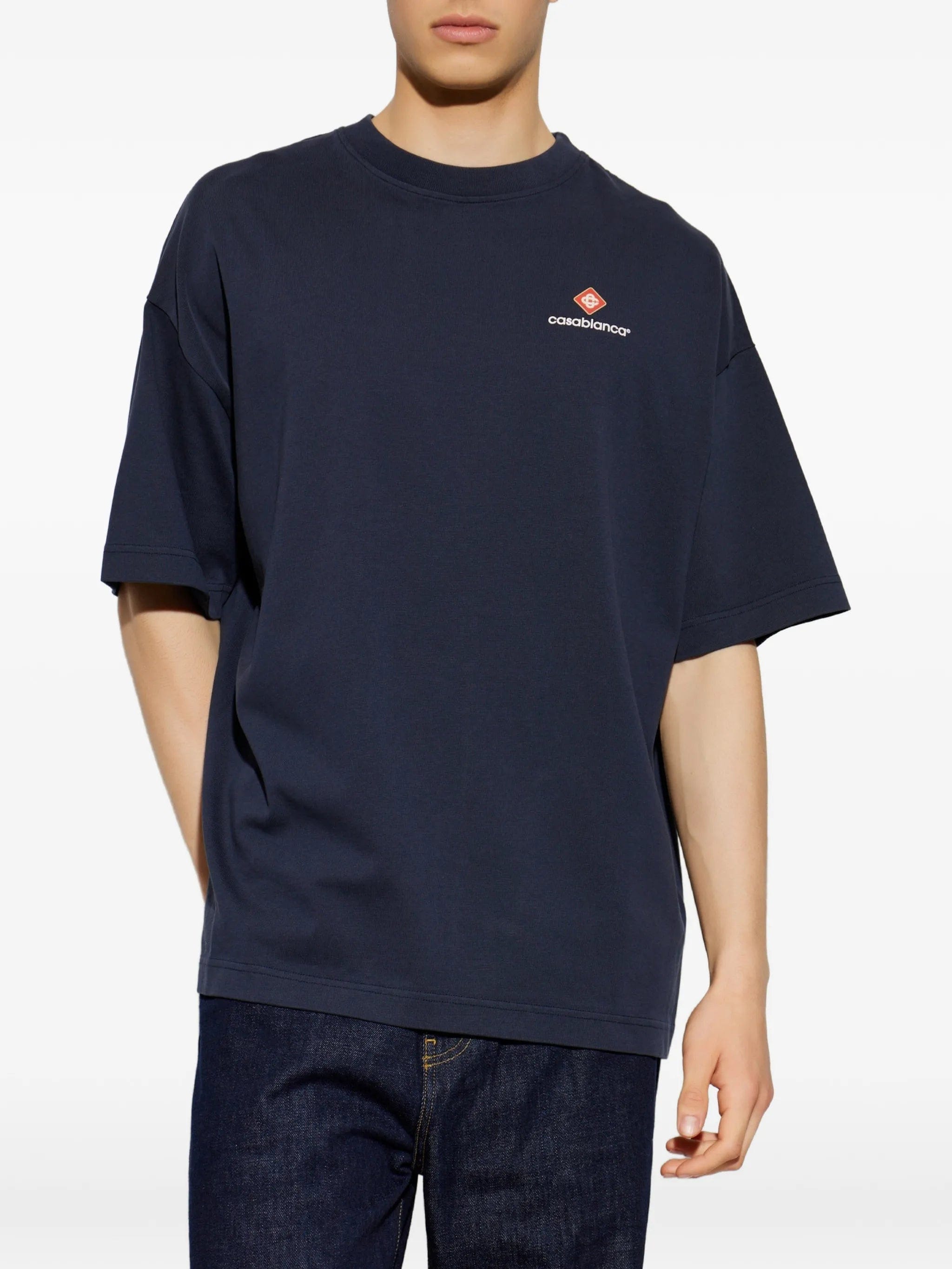 Casablanca logo - print T - shirt