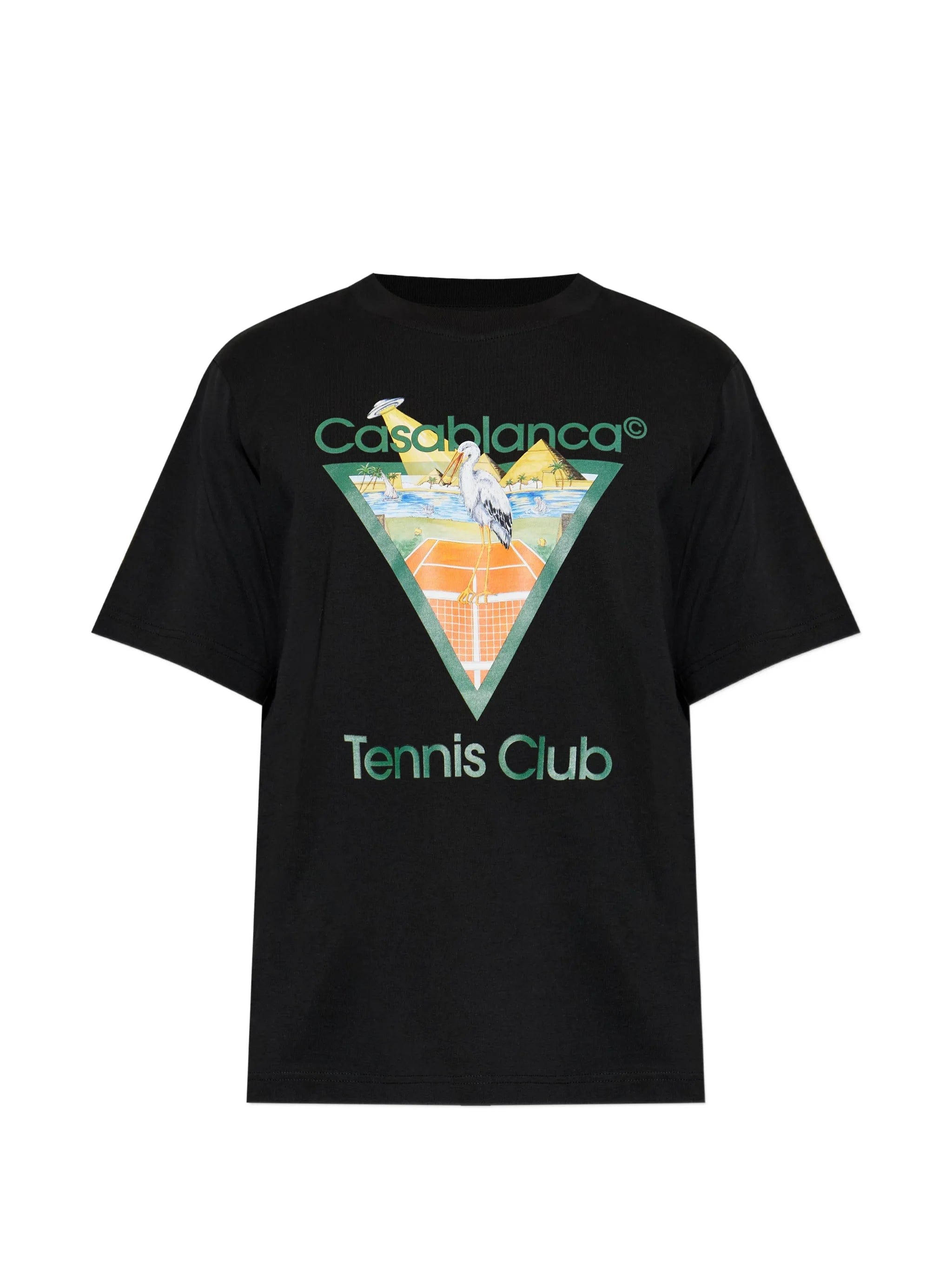 Casablanca Tennis Club graphic - print T - shirt