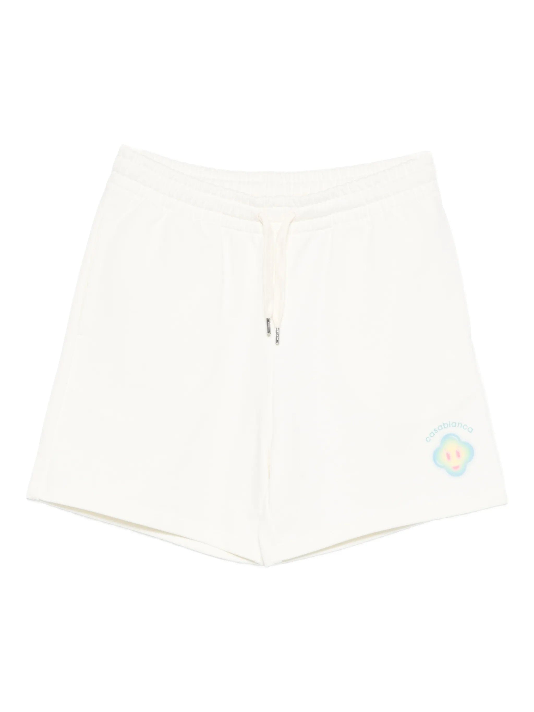 Casablanca Airbrush Smiley drawstring shorts