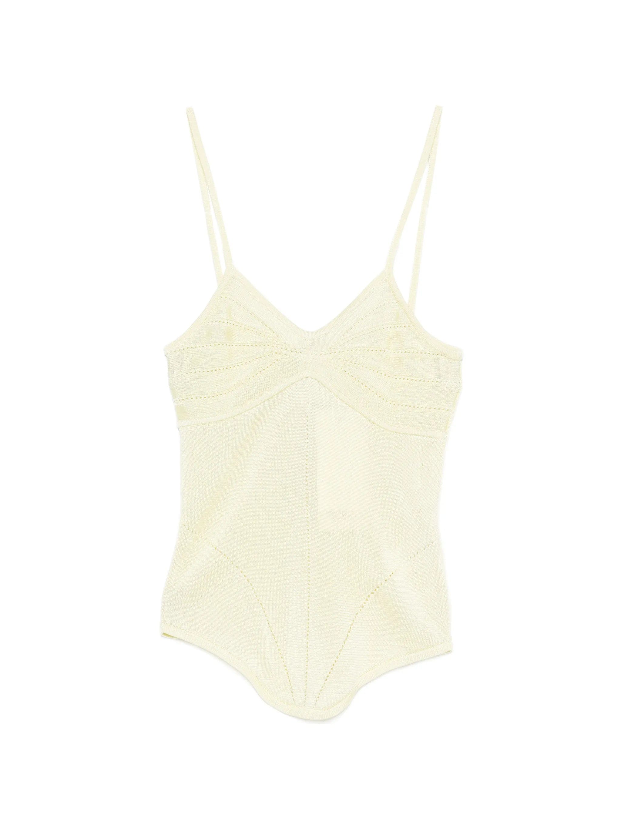 Paris Georgia Amelia stitched tank top
