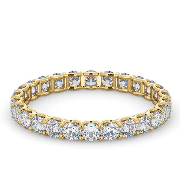 Chloe Lab Diamond Eternity Ring 18K Gold Claw Set 1.00ct H/Si