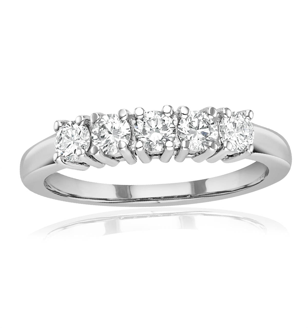 Chloe Platinum 5 Stone Diamond Eternity Ring 0.50CT G/VS