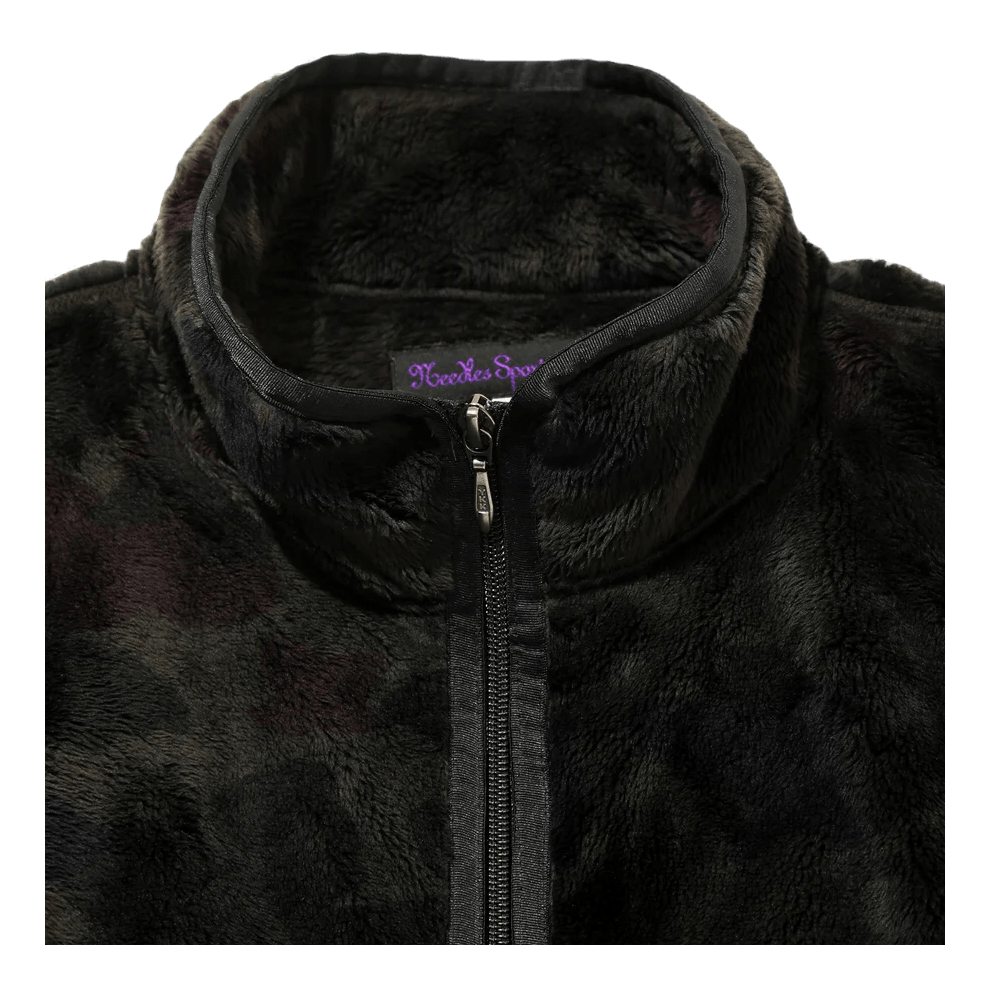 Needles W.u. Piping Jacket - Micro Fur Charcoal