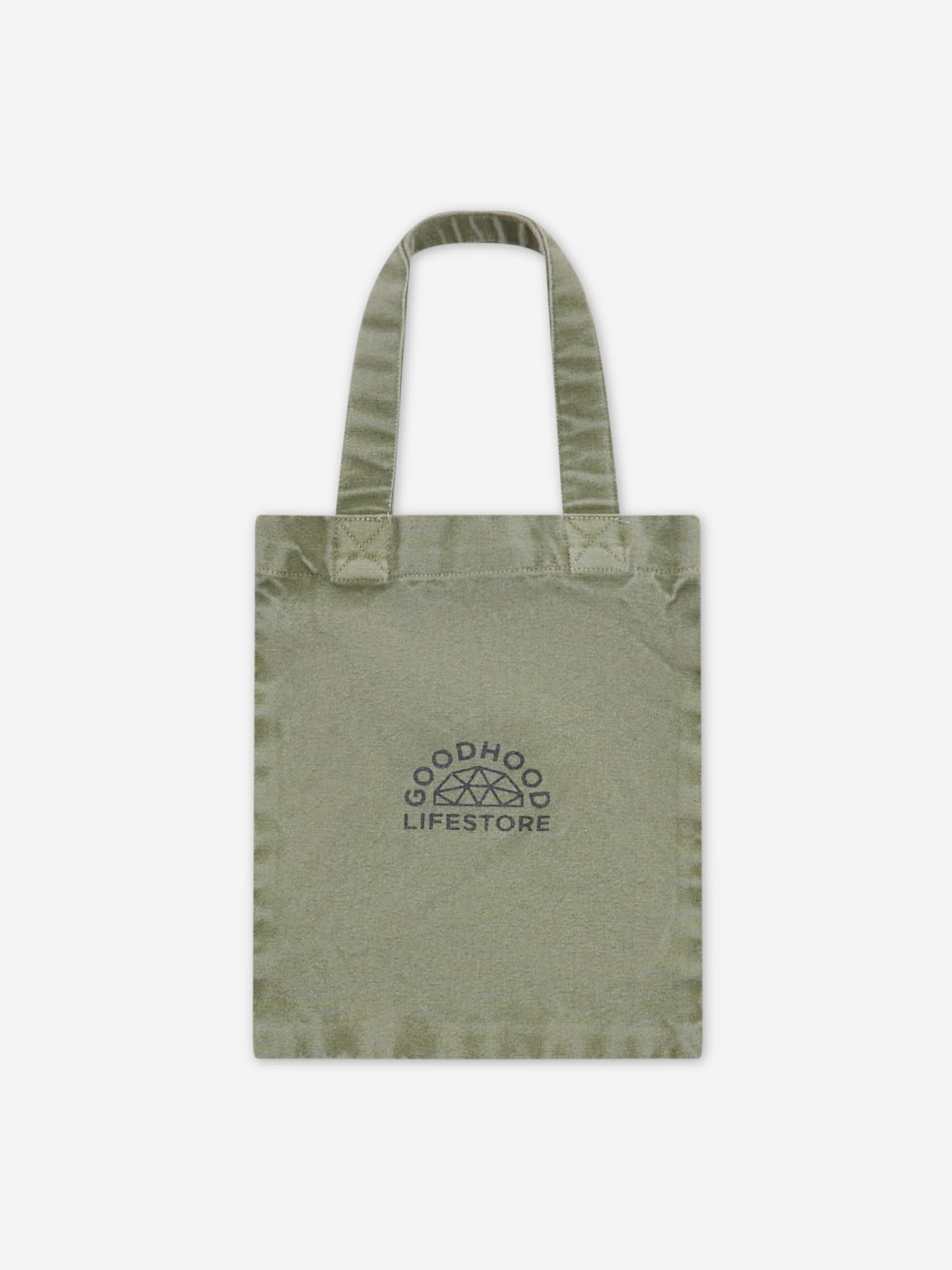 Goodhood Lifestore Tote Bag Small - Washed Olive