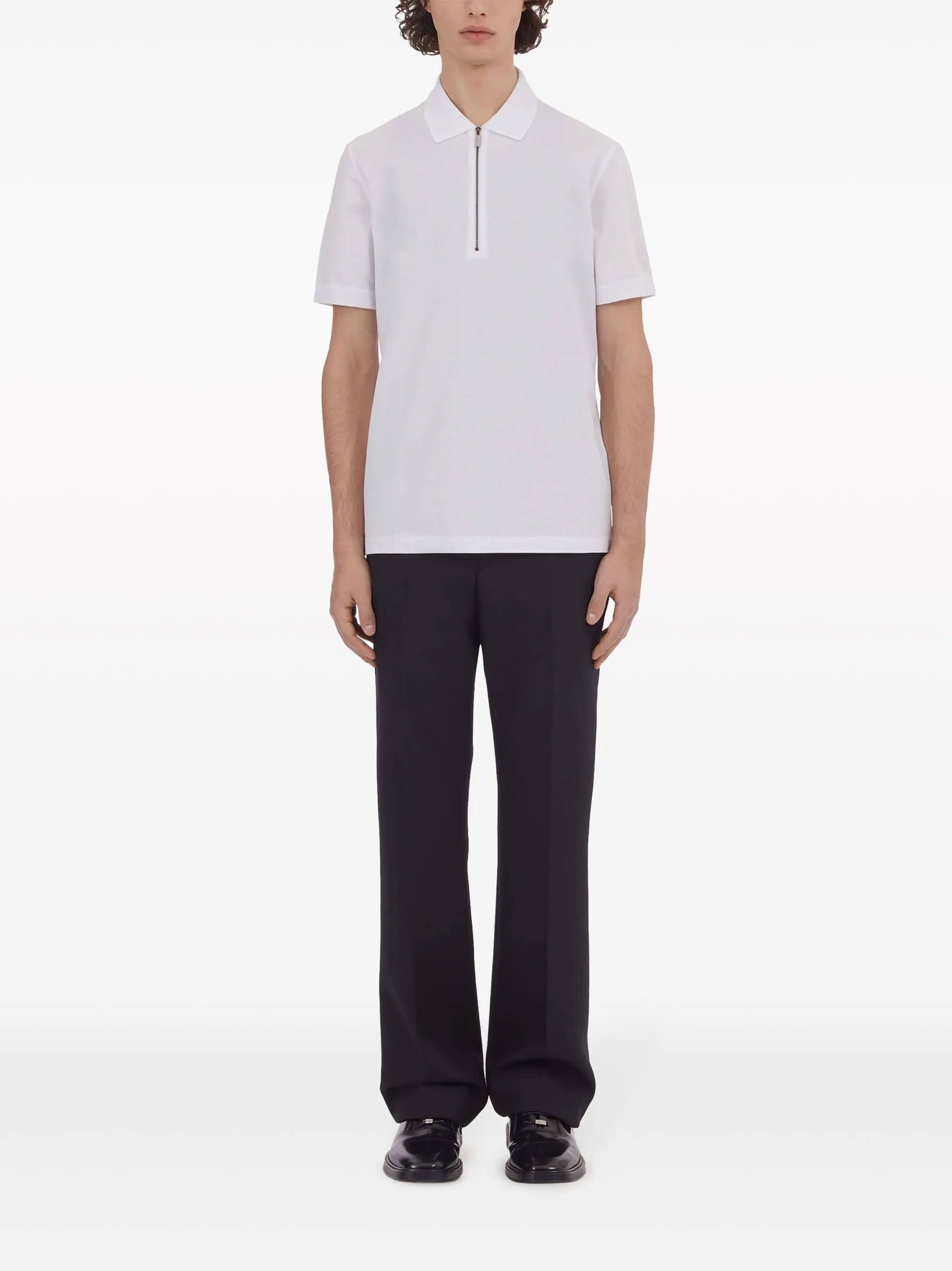 Ferragamo half - zip cotton polo shirt