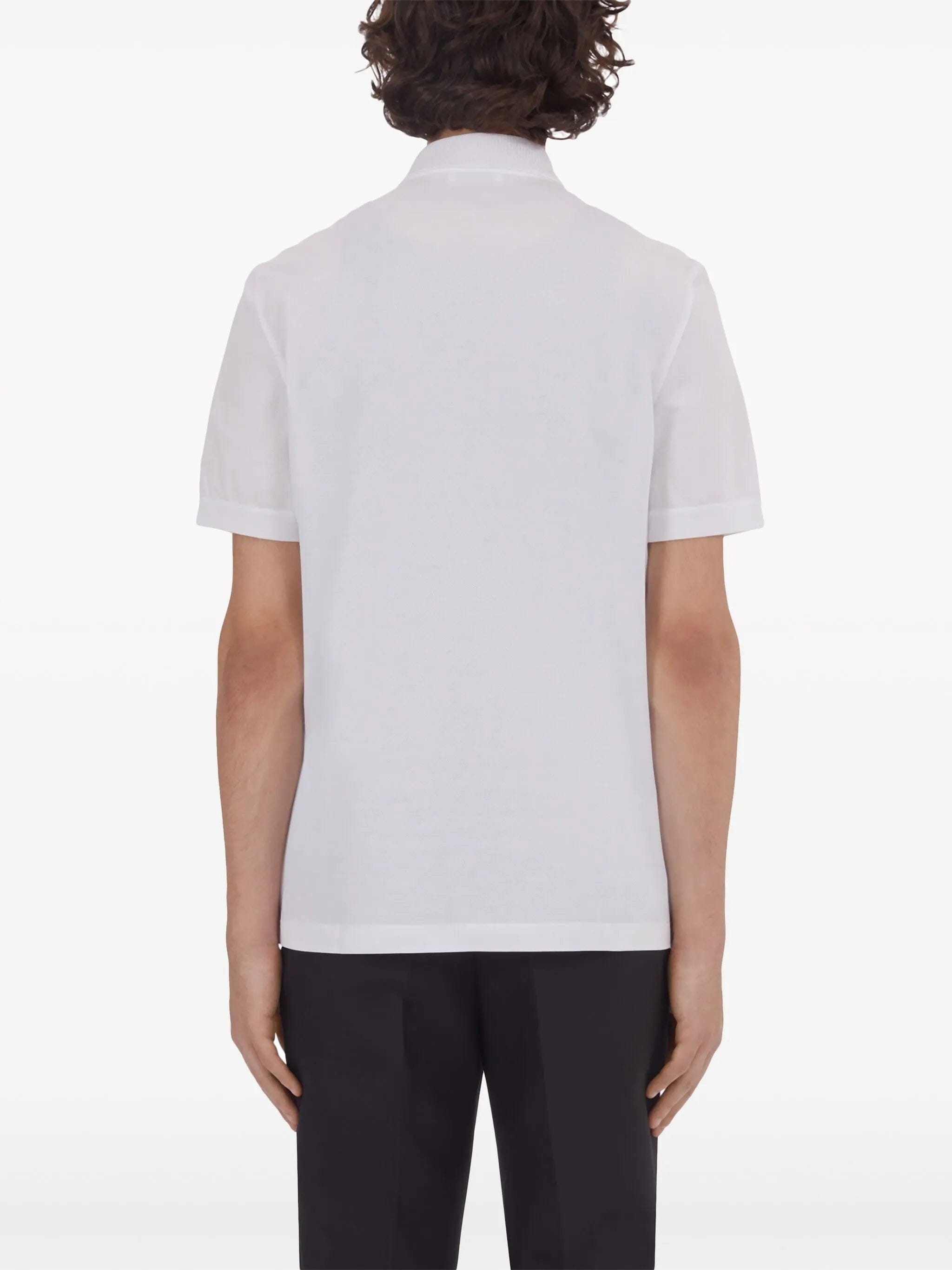Ferragamo half - zip cotton polo shirt