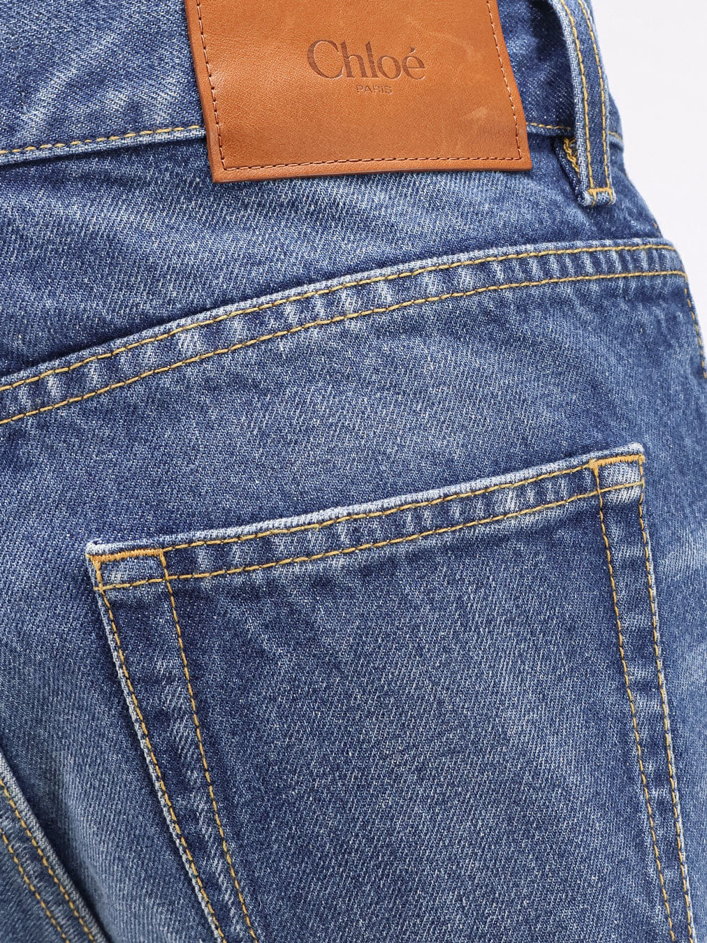 Chloe Jeans with leather logo tag