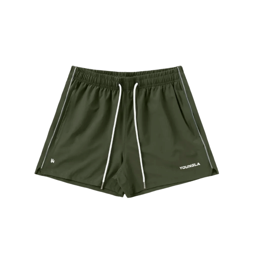 YoungLA Leg Day Shorts Olive