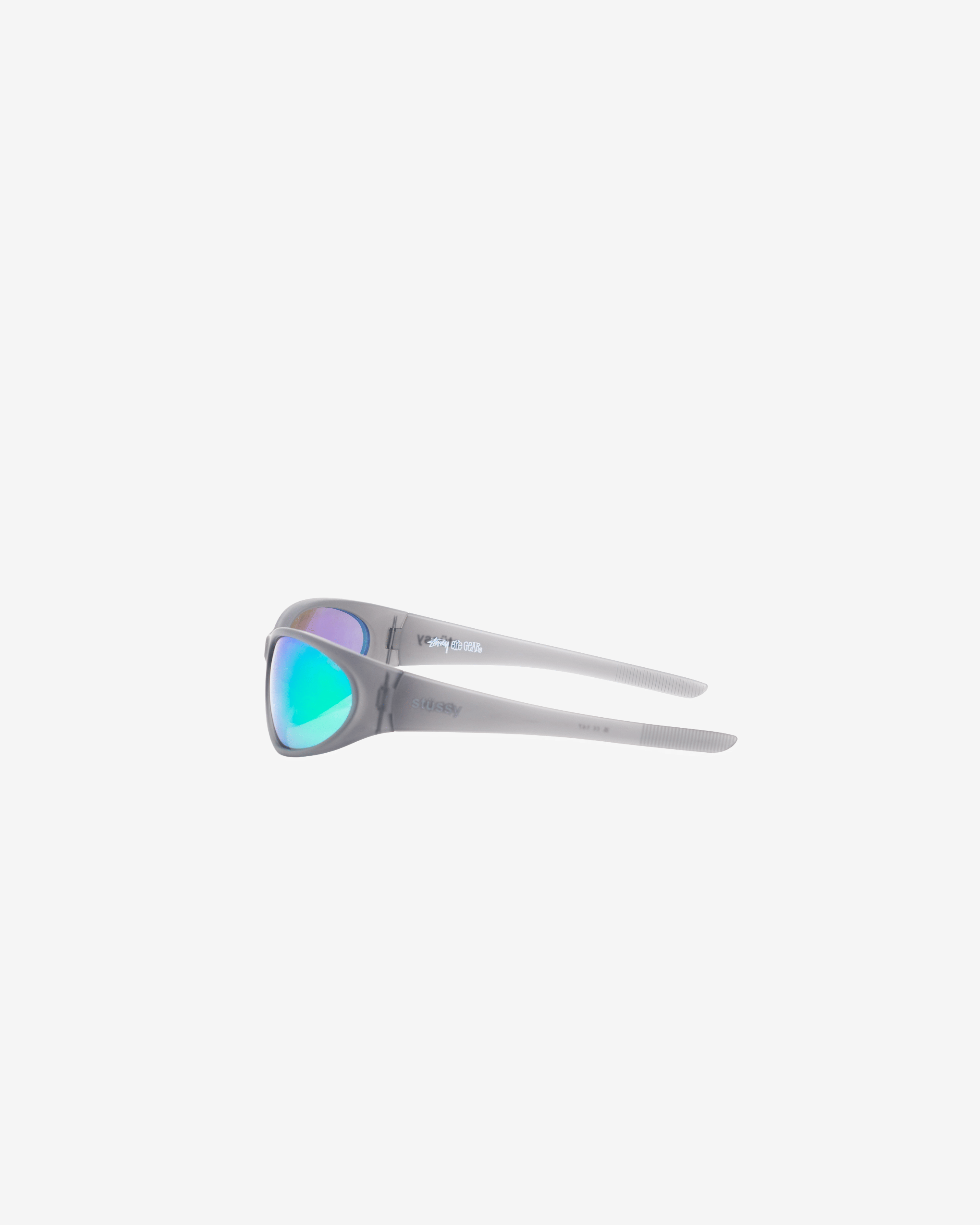 Stüssy - Adrian Sunglasses - (Frost Grey/Green Mirror)