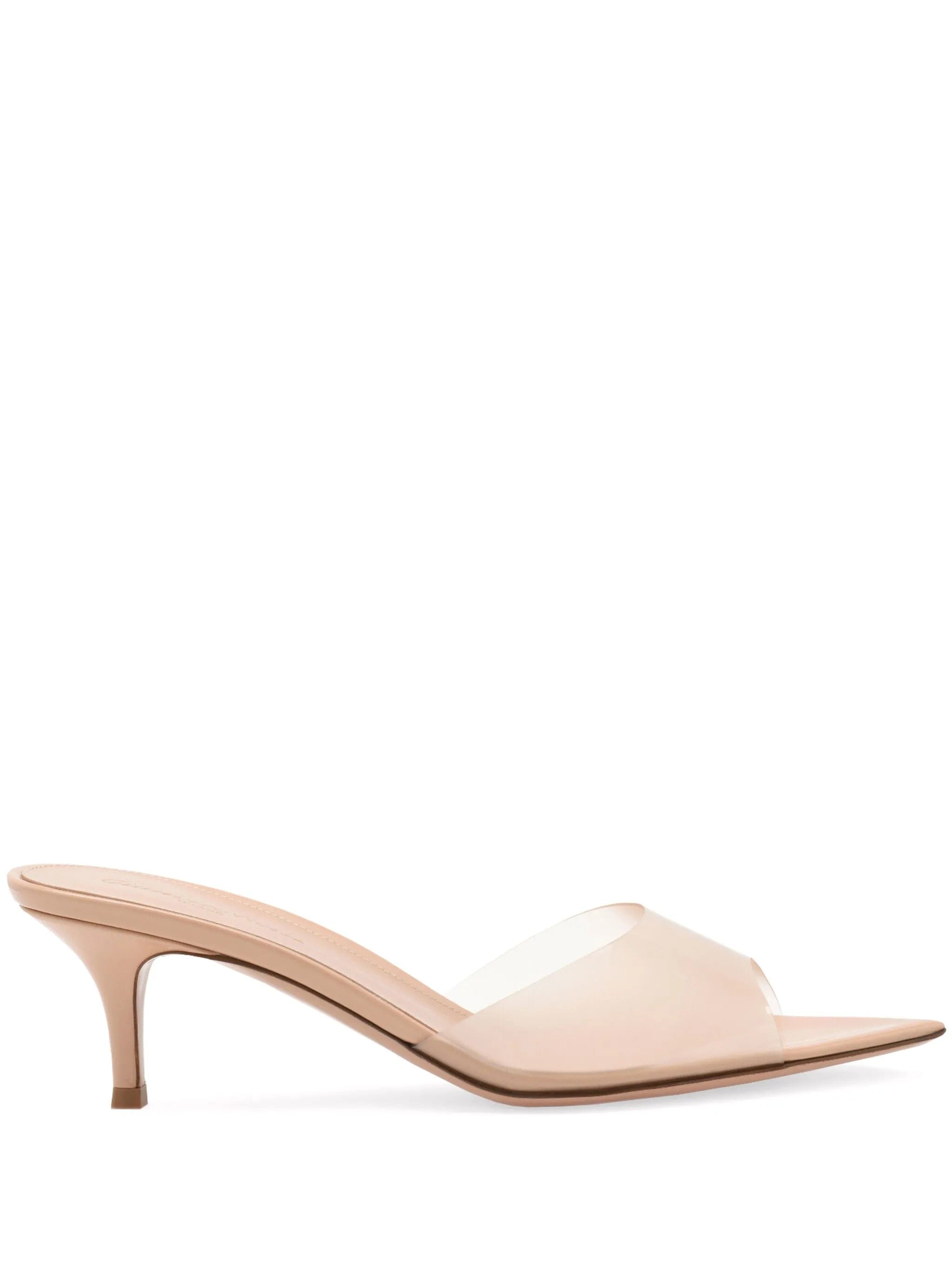 Gianvito Rossi Elle 55 mm translucent mules