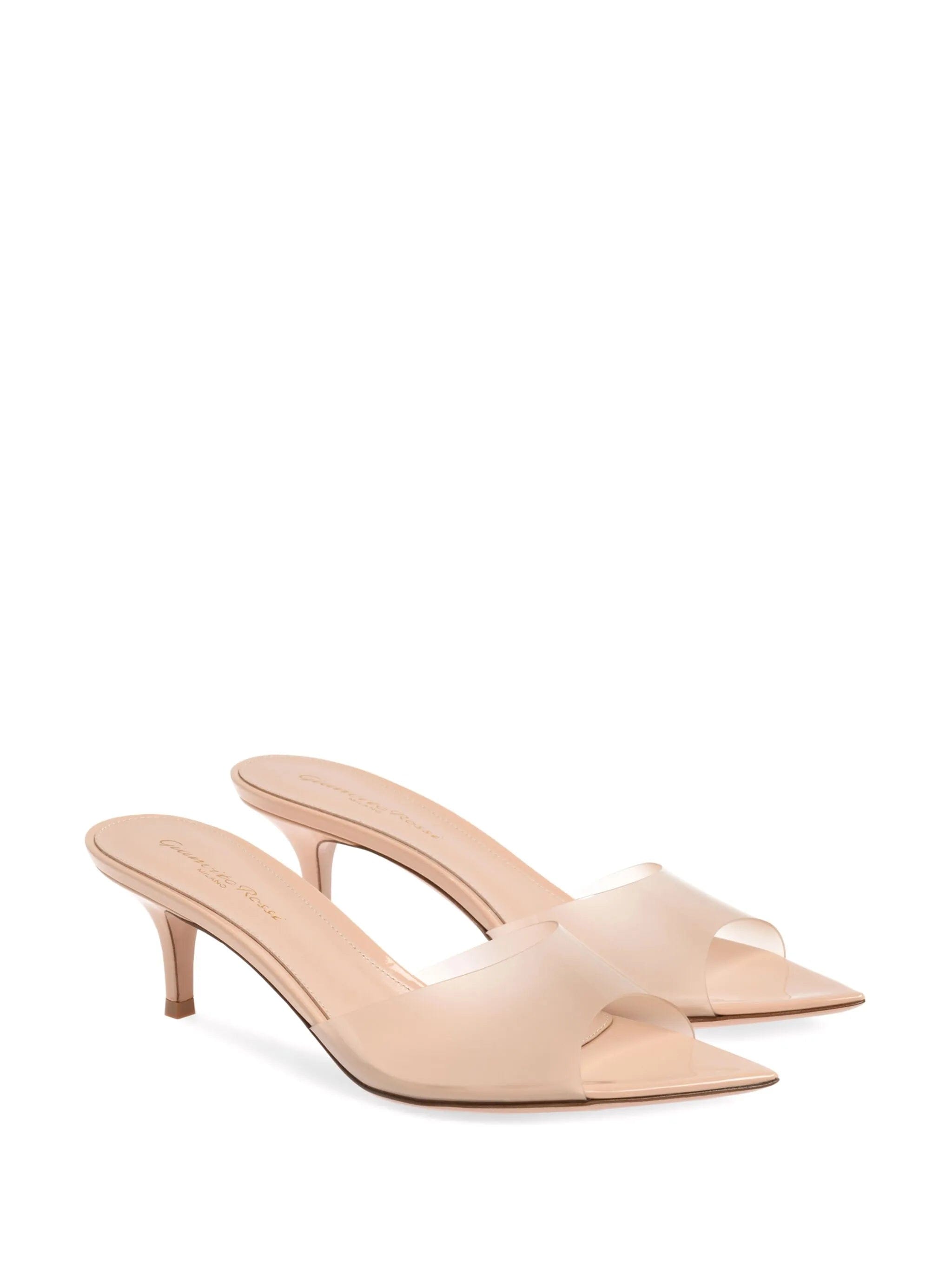 Gianvito Rossi Elle 55 mm translucent mules