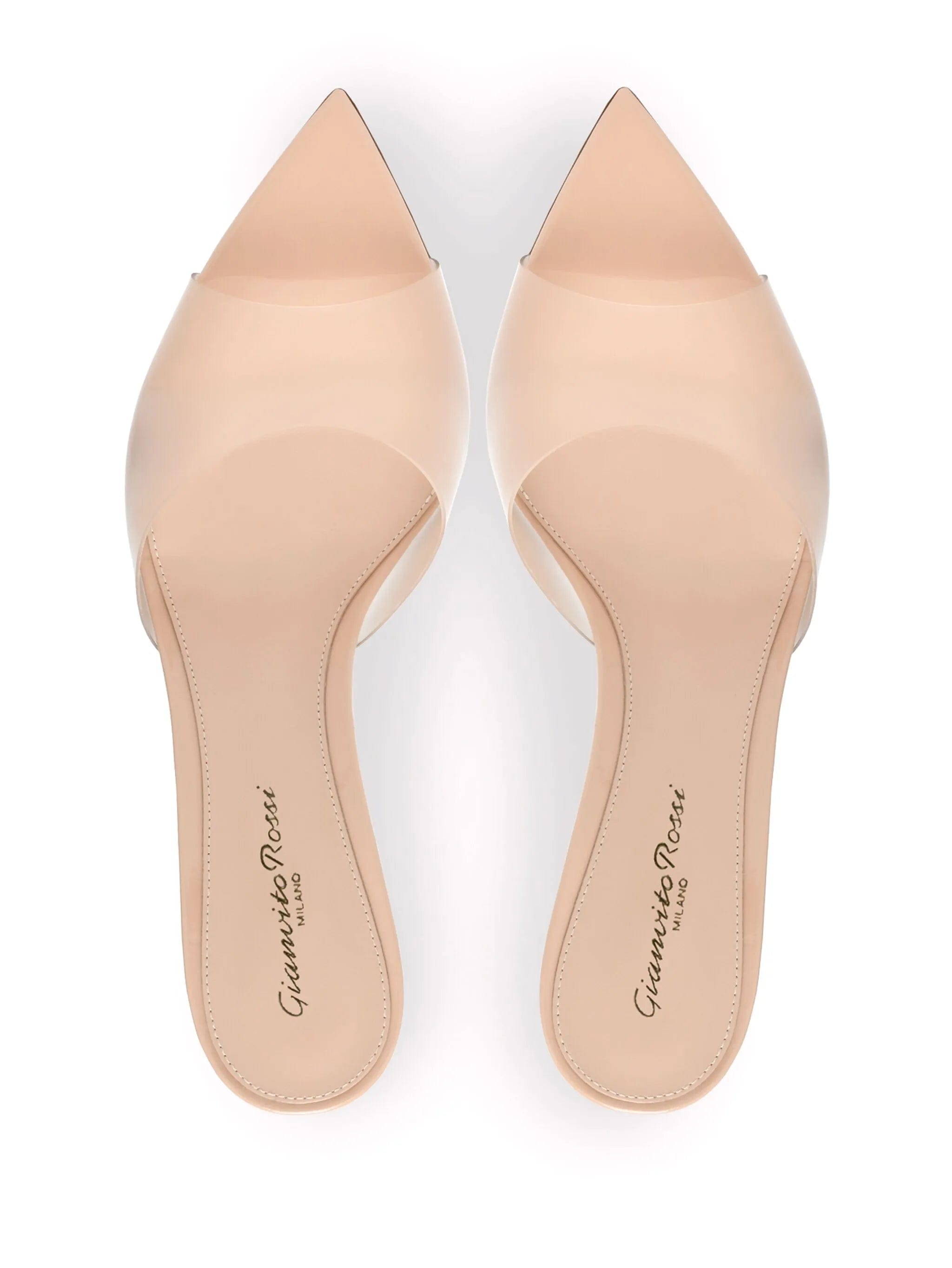 Gianvito Rossi Elle 55 mm translucent mules