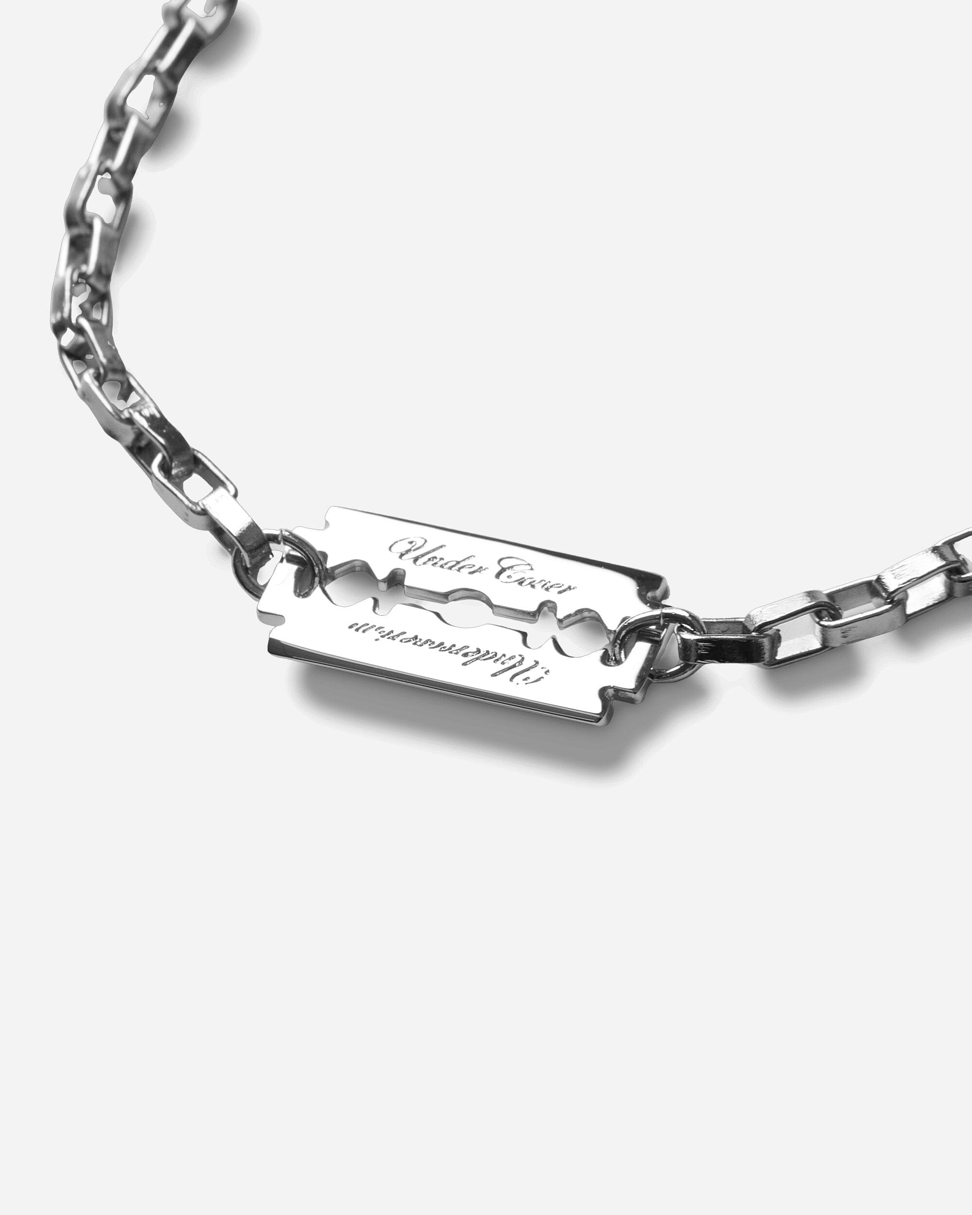 Undercover Razor Blade Bracelet Silver