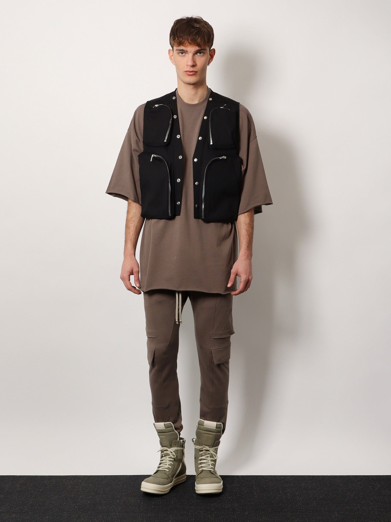 RICK OWENS Mastodon megacargo organic cotton jogging trouser