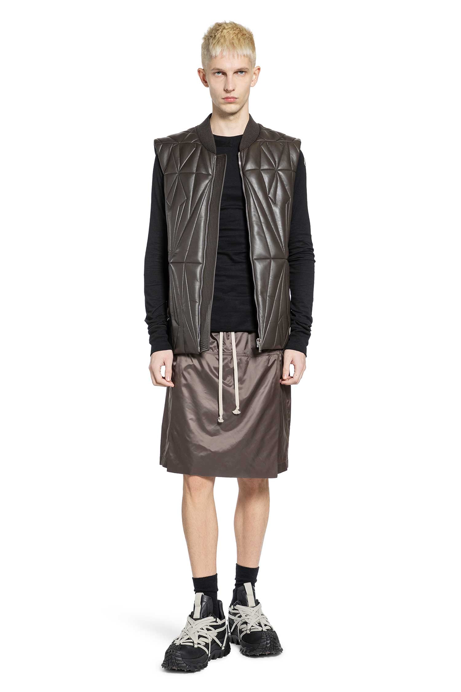 RICK OWENS Moncler x Rick Owens Collaboration Kiltshorts