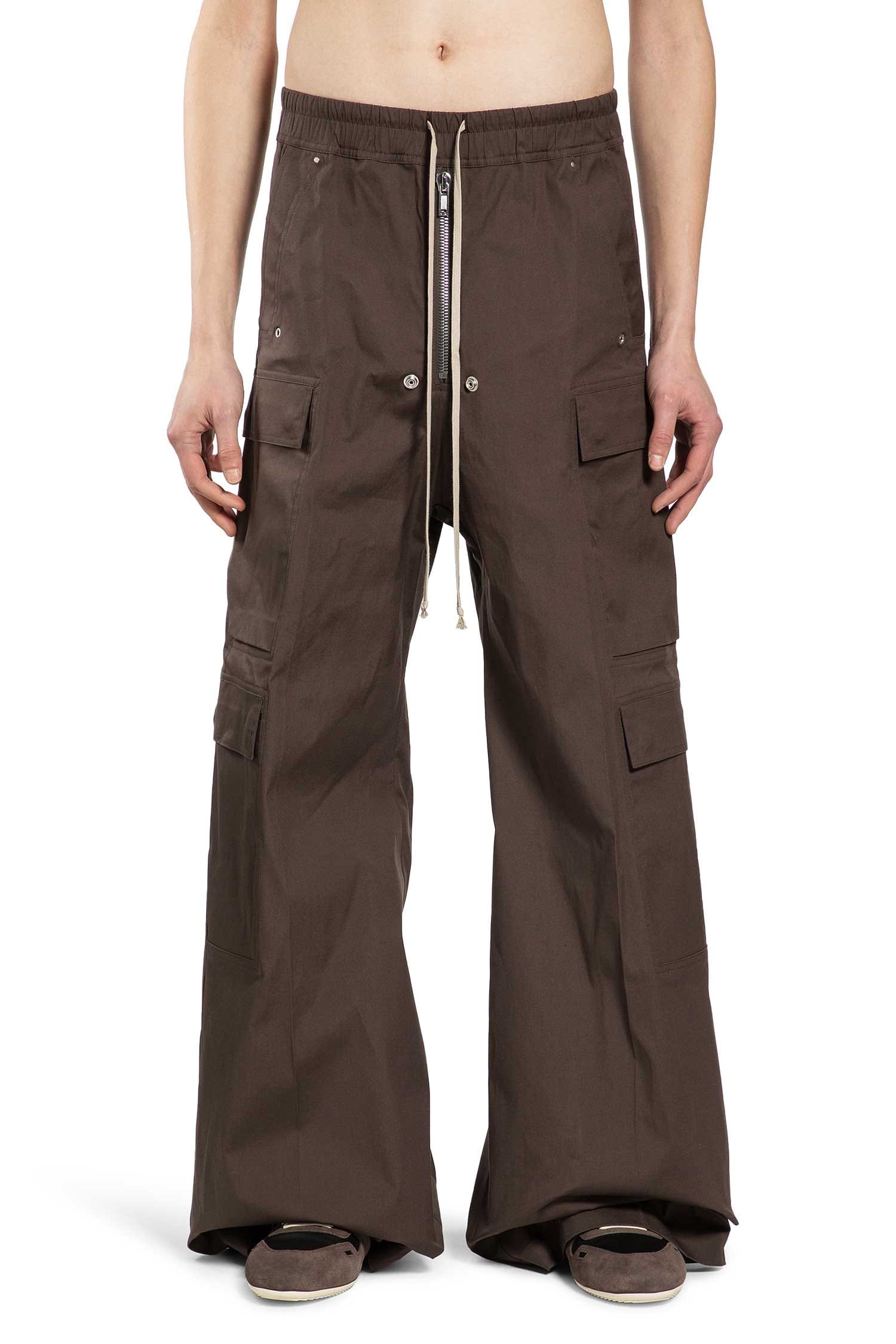 RICK OWENS Temple Cargobelas in Heavy Cotton Poplin