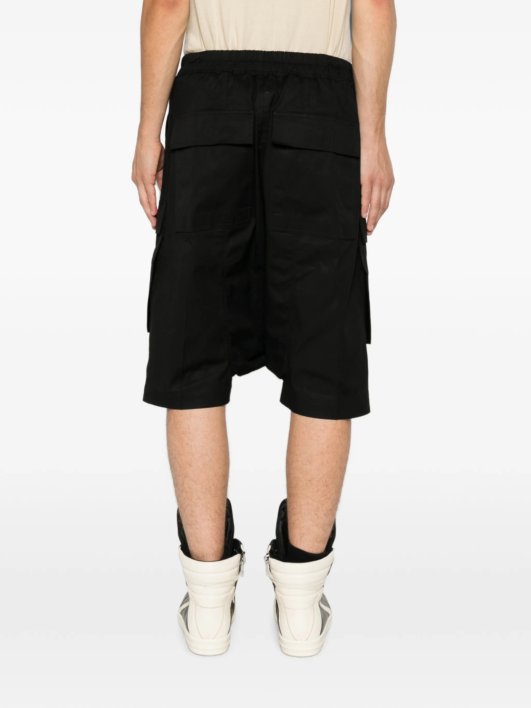 Rick Owens elasticated - waistband cargo shorts