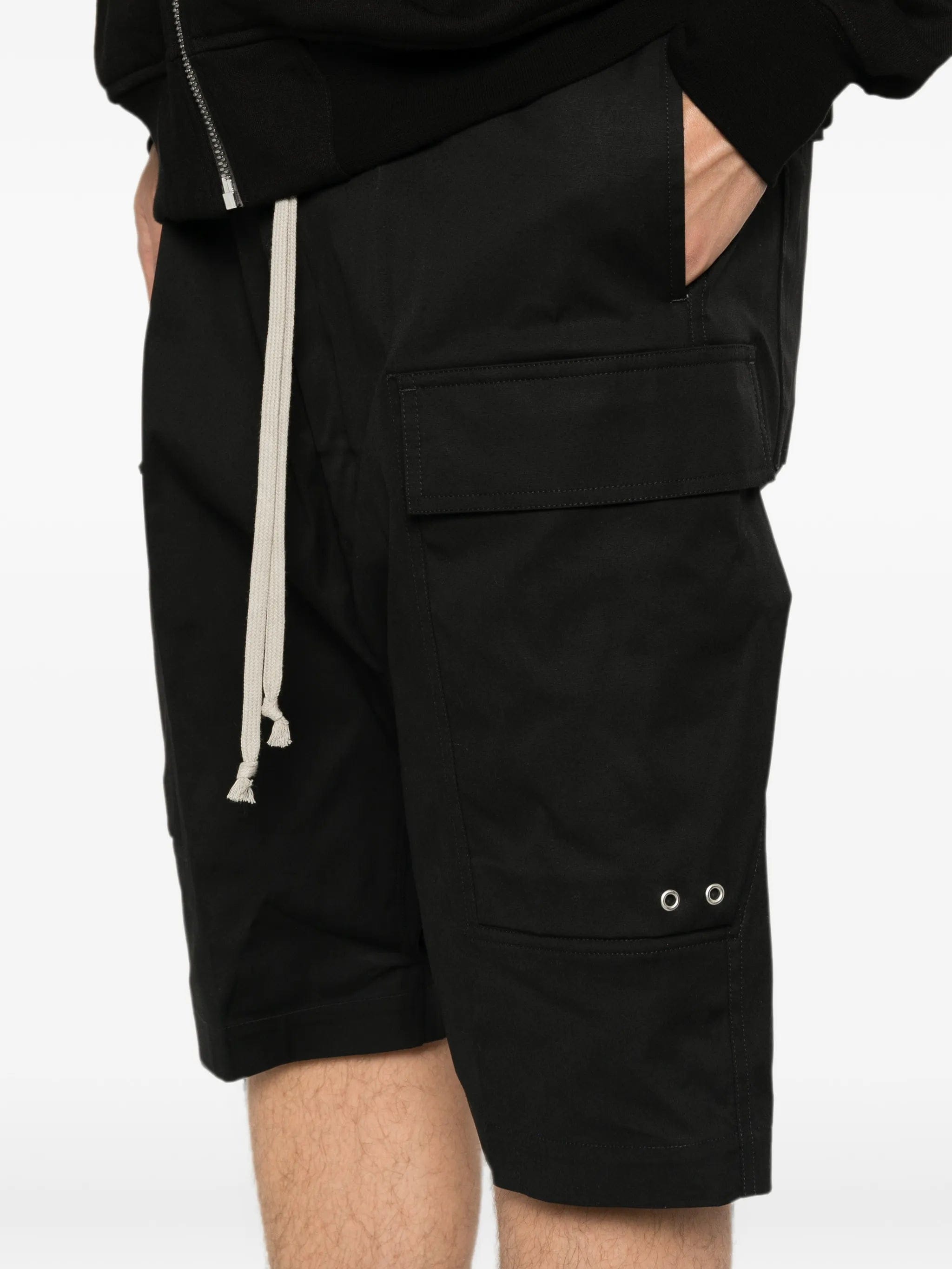 Rick Owens elasticated - waistband cargo shorts