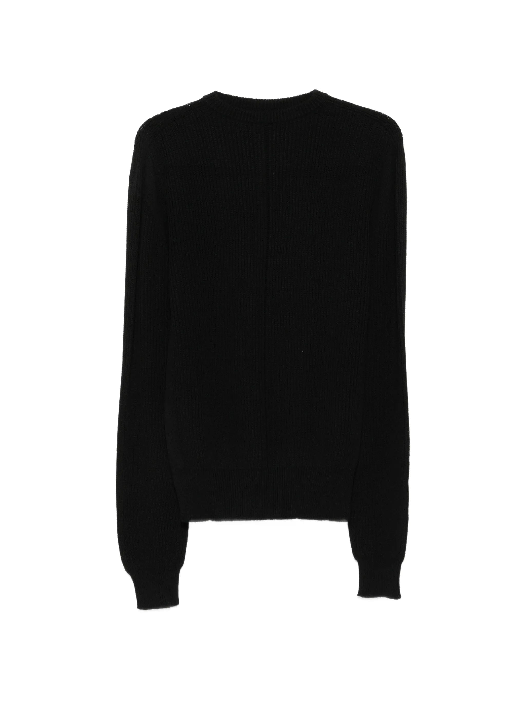 Rick Owens ribbed - knit Fisherman sweater