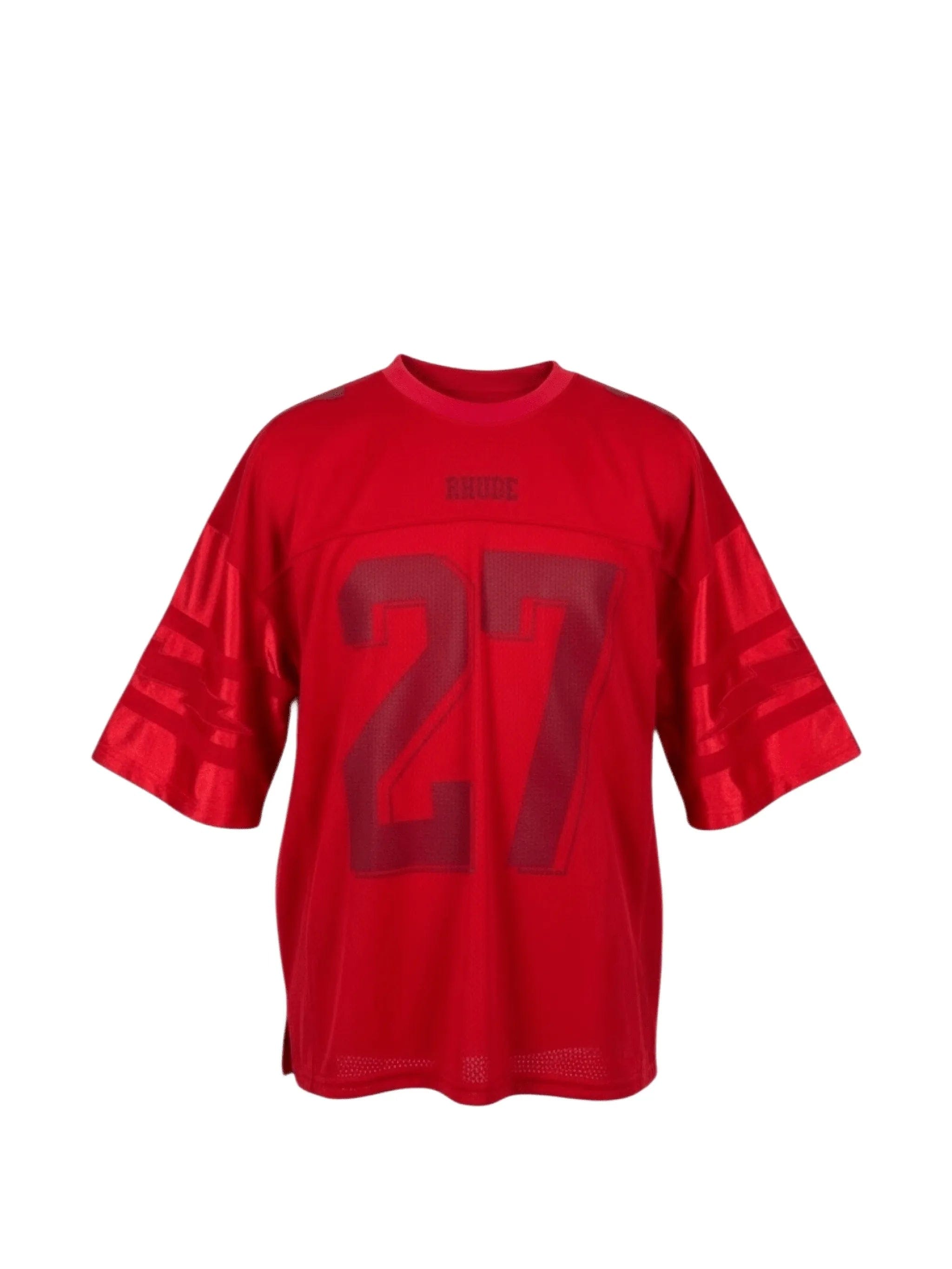 RHUDE lightning football T - shirt