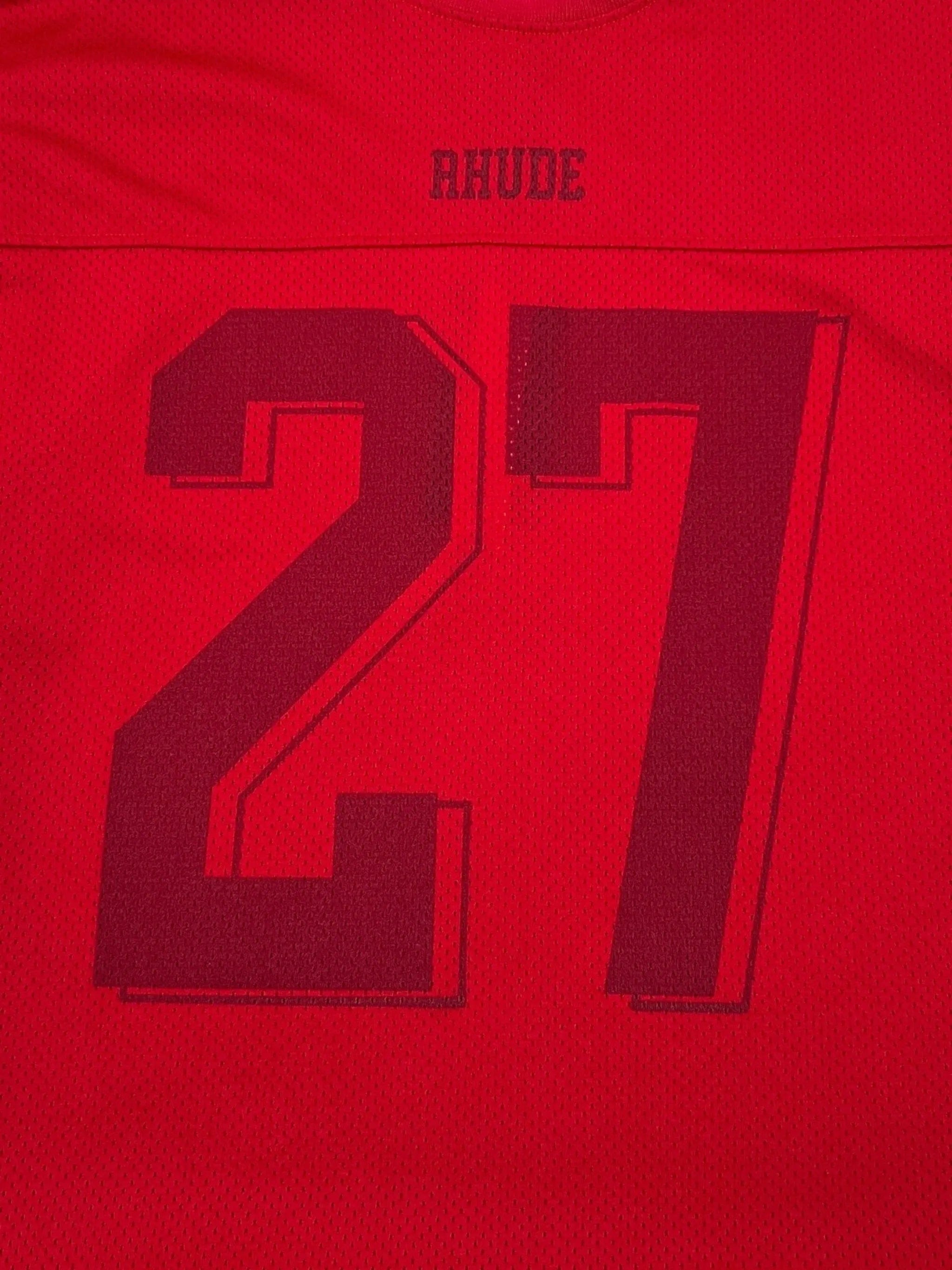RHUDE lightning football T - shirt