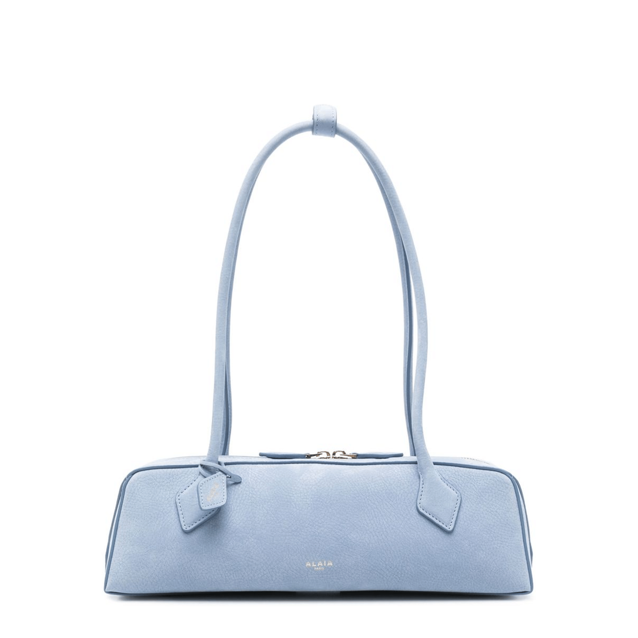 Alaia Le Teckel Medium Cotton Shoulder Bag - Bleu Denim