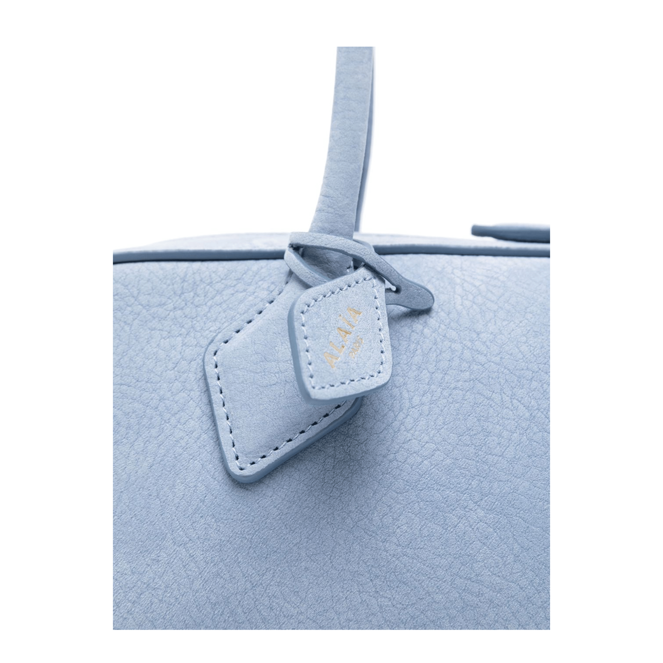 Alaia Le Teckel Medium Cotton Shoulder Bag - Bleu Denim