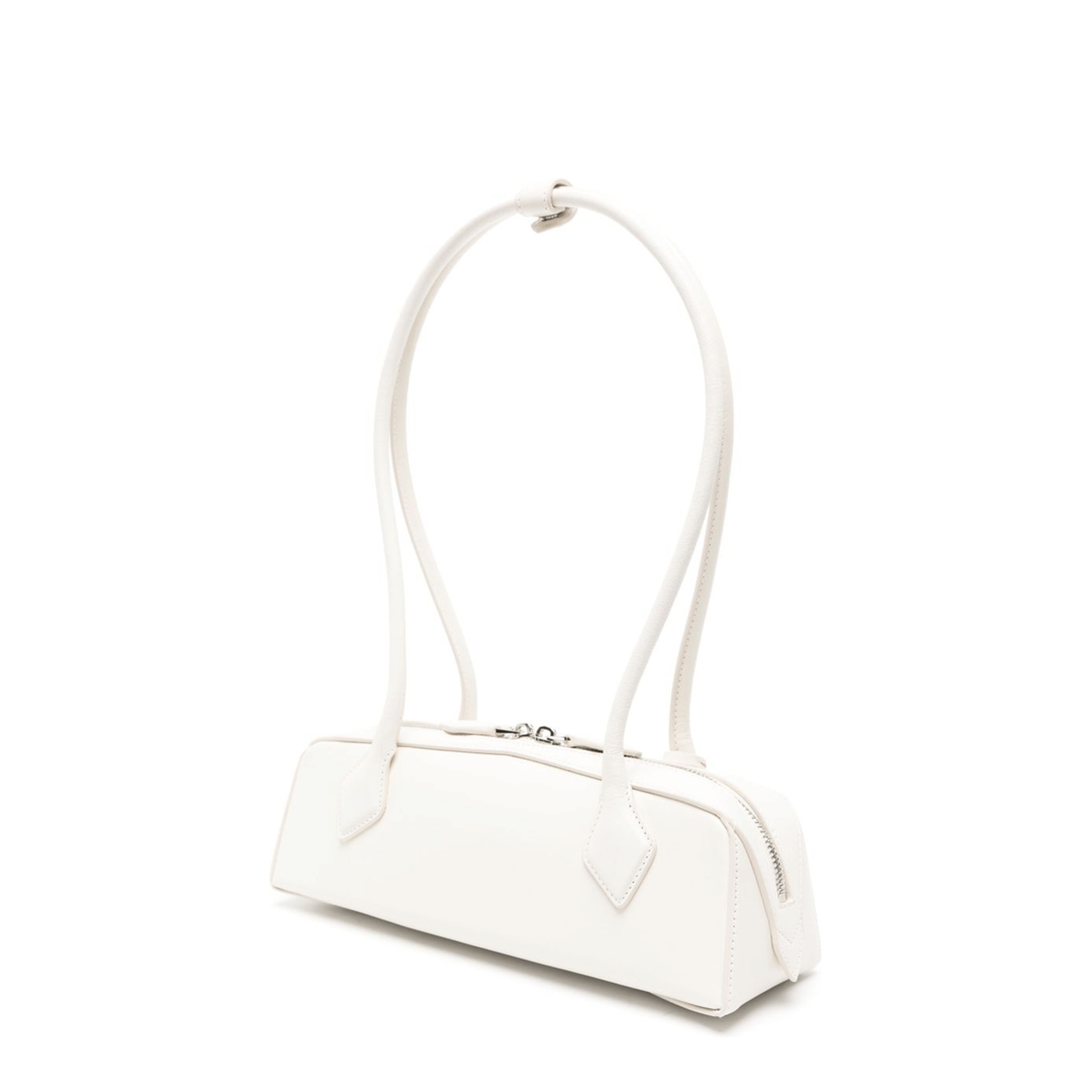 Alaia Le Teckel Small Goat Leather Shoulder Bag - Ivoire