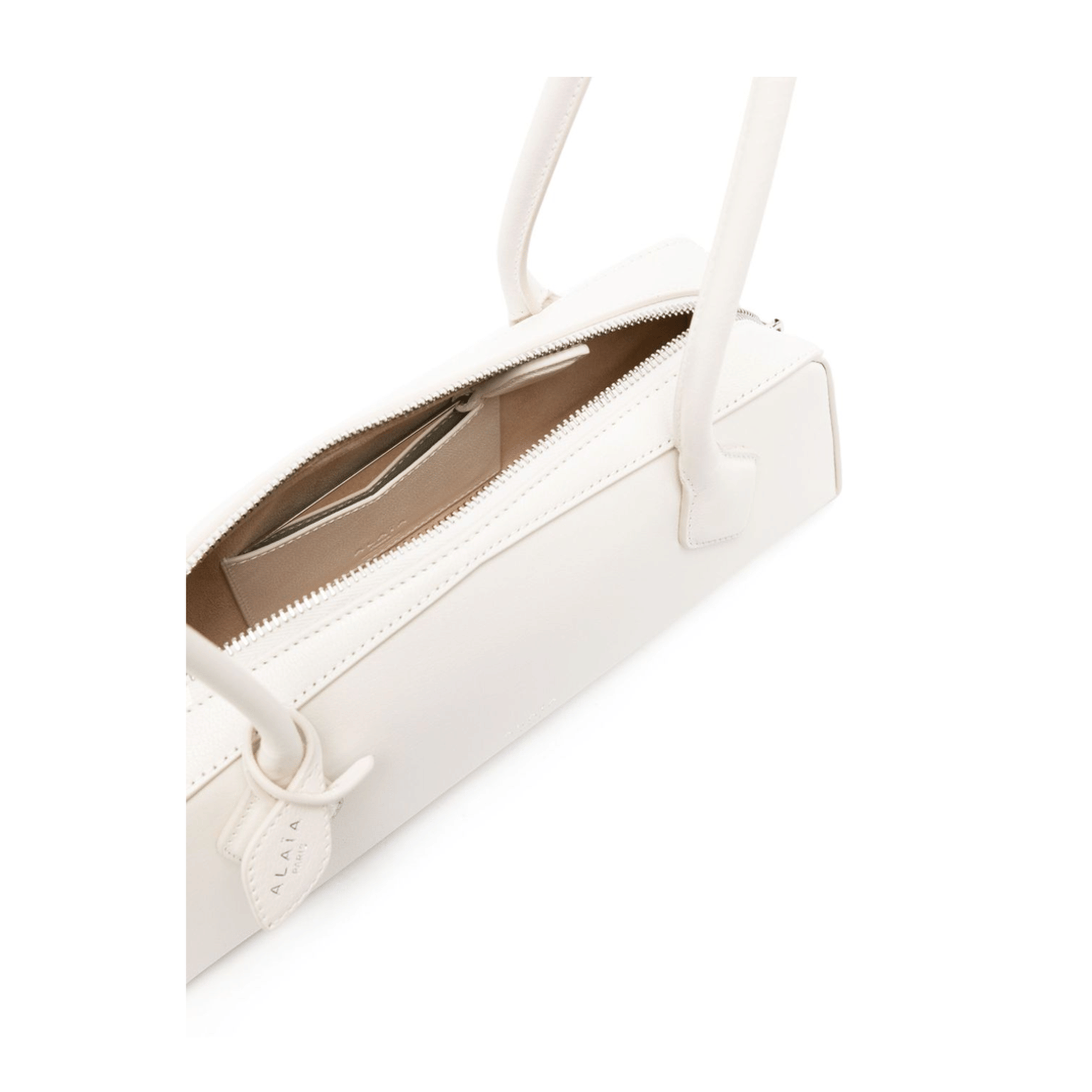 Alaia Le Teckel Small Goat Leather Shoulder Bag - Ivoire