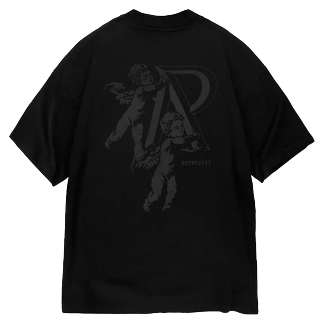 Represent Cherub Initial T - Shirt Jet Black