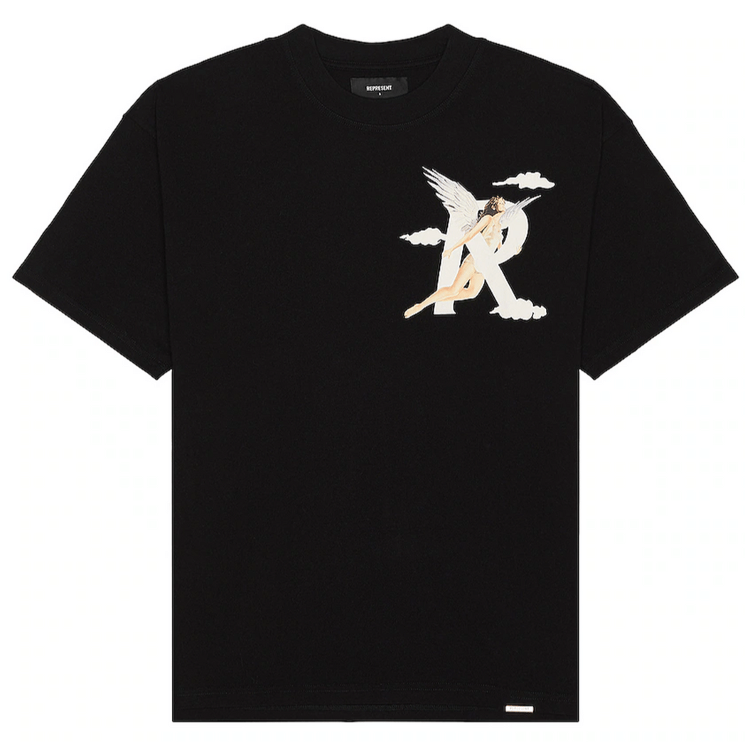Represent Storms in Heaven T - Shirt Jet Black