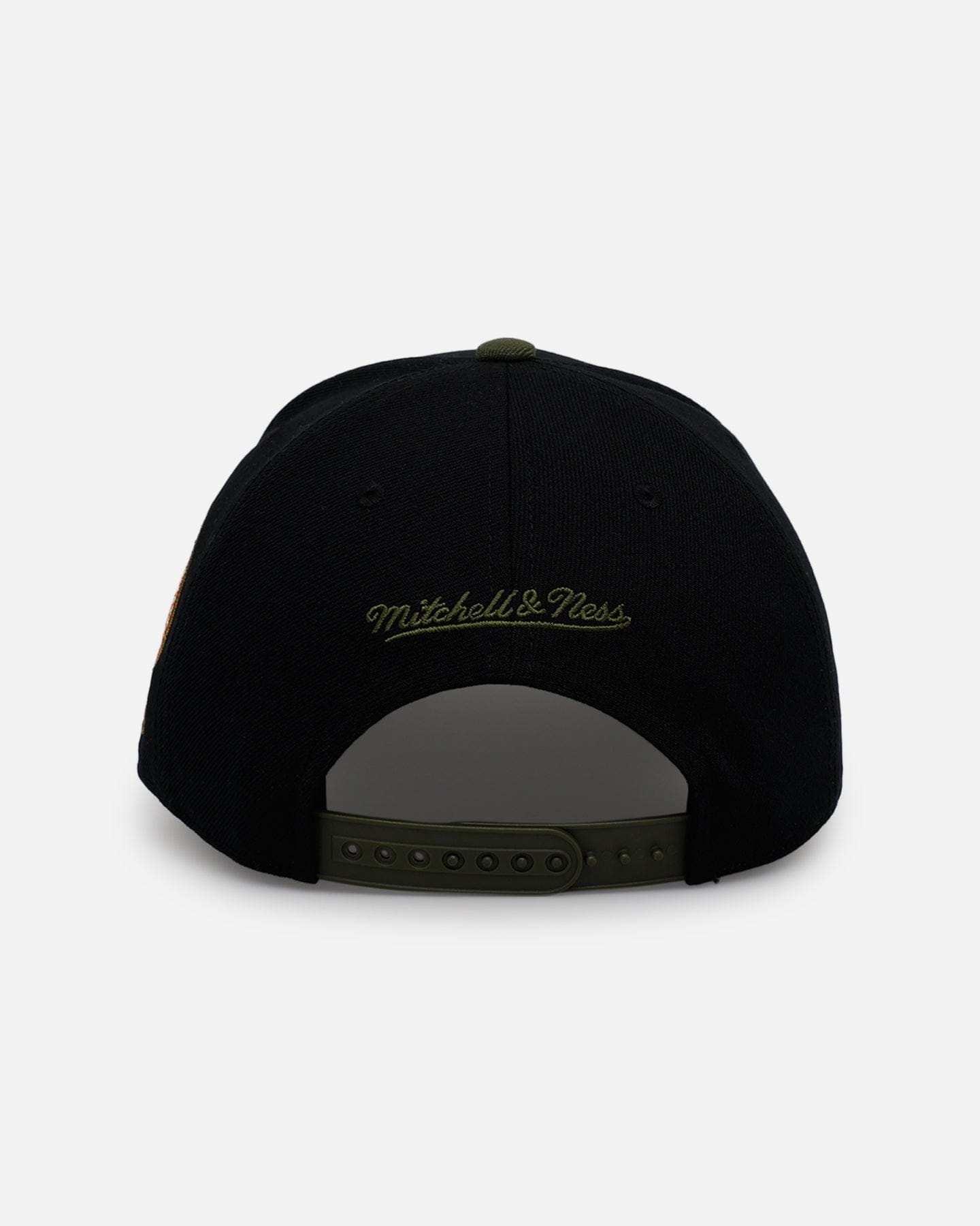 Mitchell & NESS Los Angeles Angels Olive Cargos Pro Pinch Snapback Olive/Black