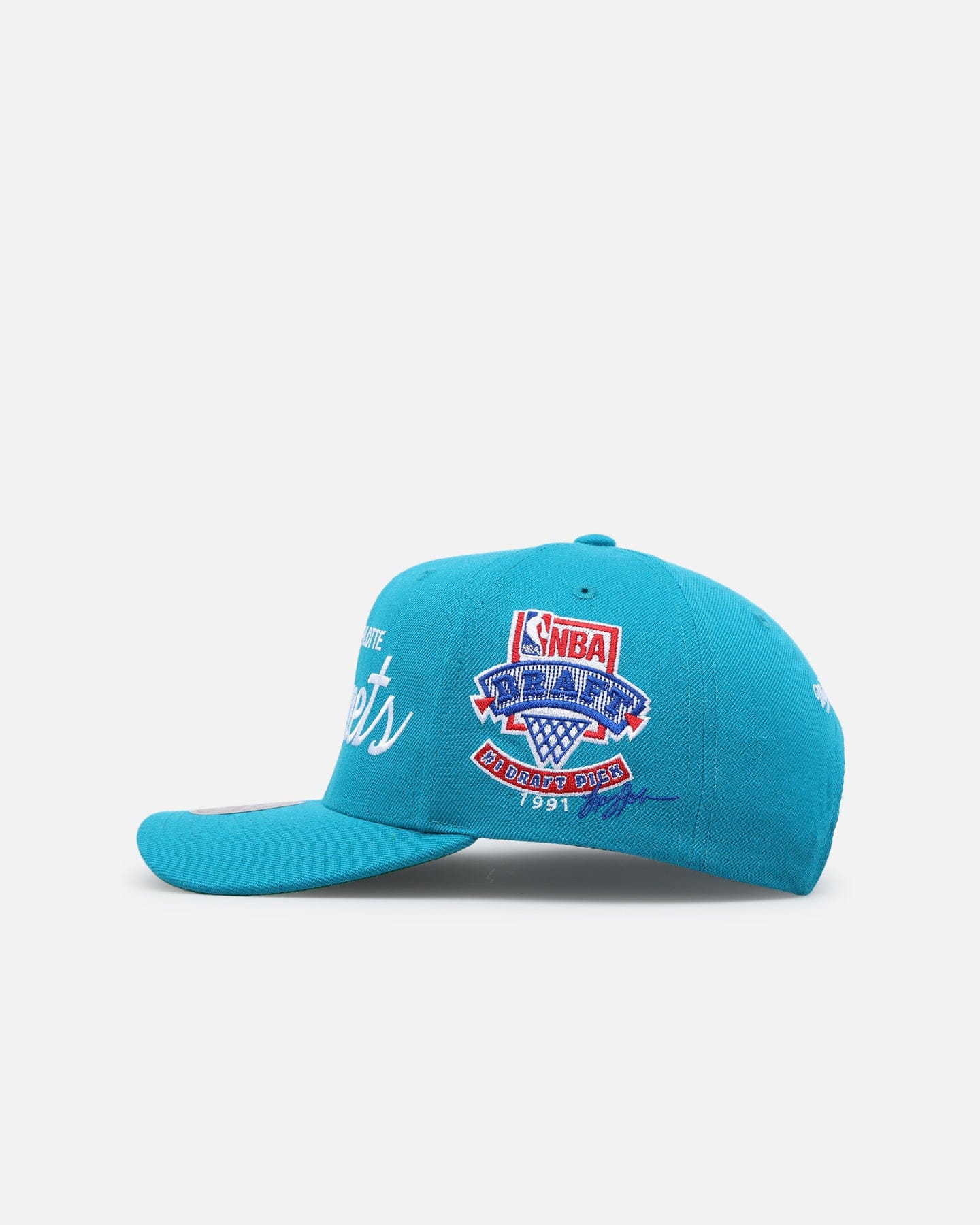 Mitchell & NESS Charlotte Hornets 1991 Draft Pick Snapback Aqua