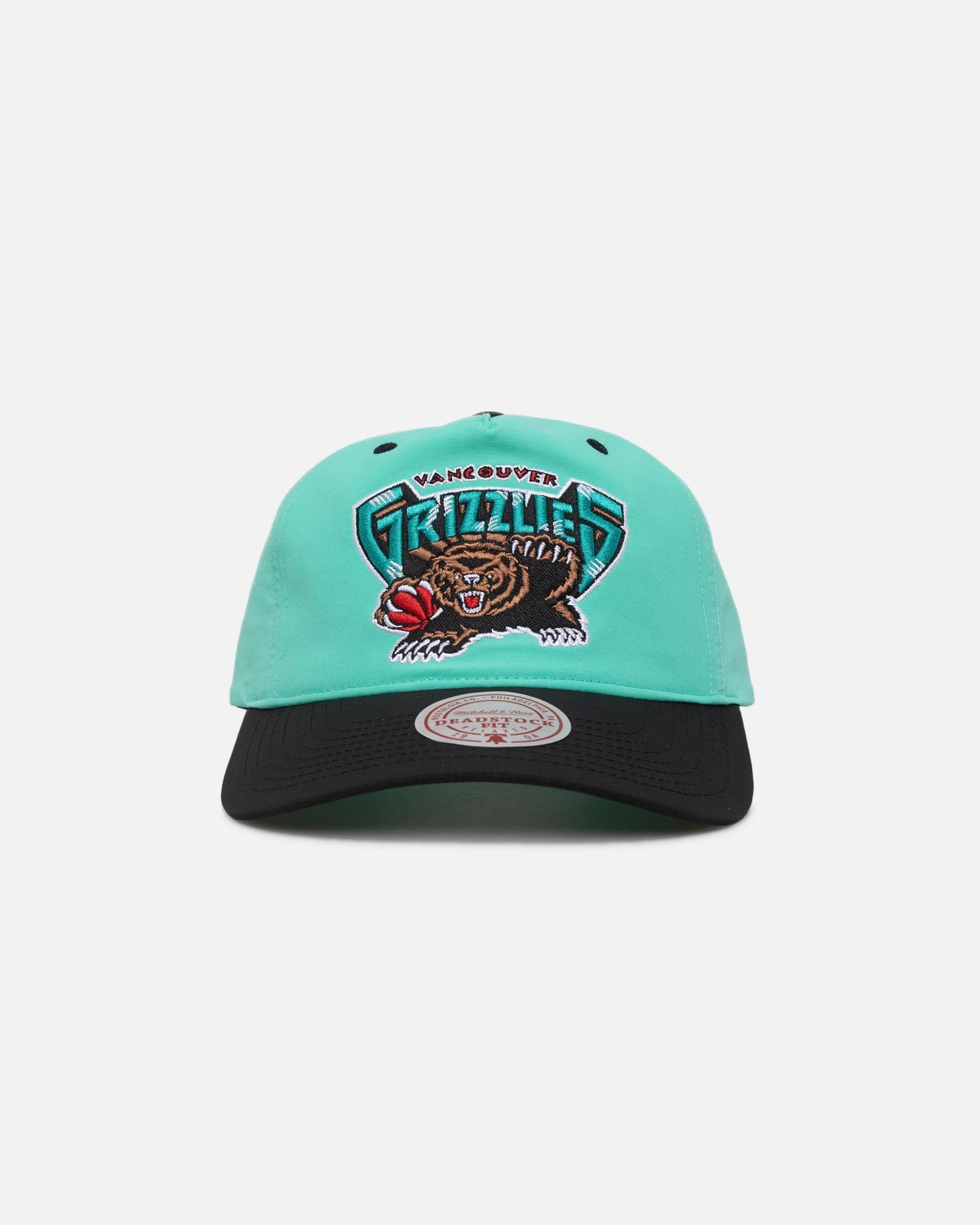 Mitchell & NESS Memphis Grizzlies Nylon Deadstock 2 - Tone Snapback Bright Aqua/Black